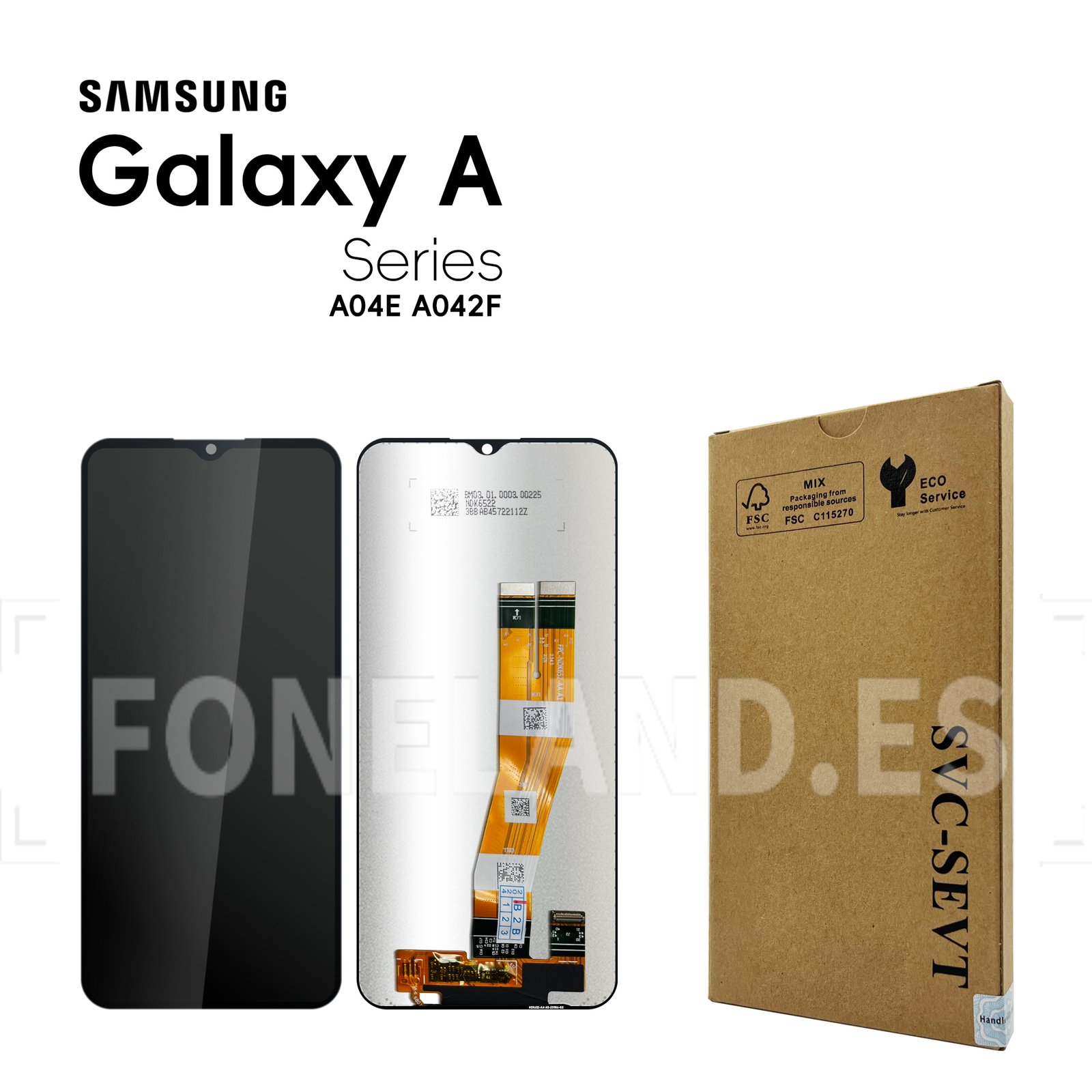 Pantalla Samsung Galaxy A04E A042 Negra LCD + Táctil SERVICE PACK