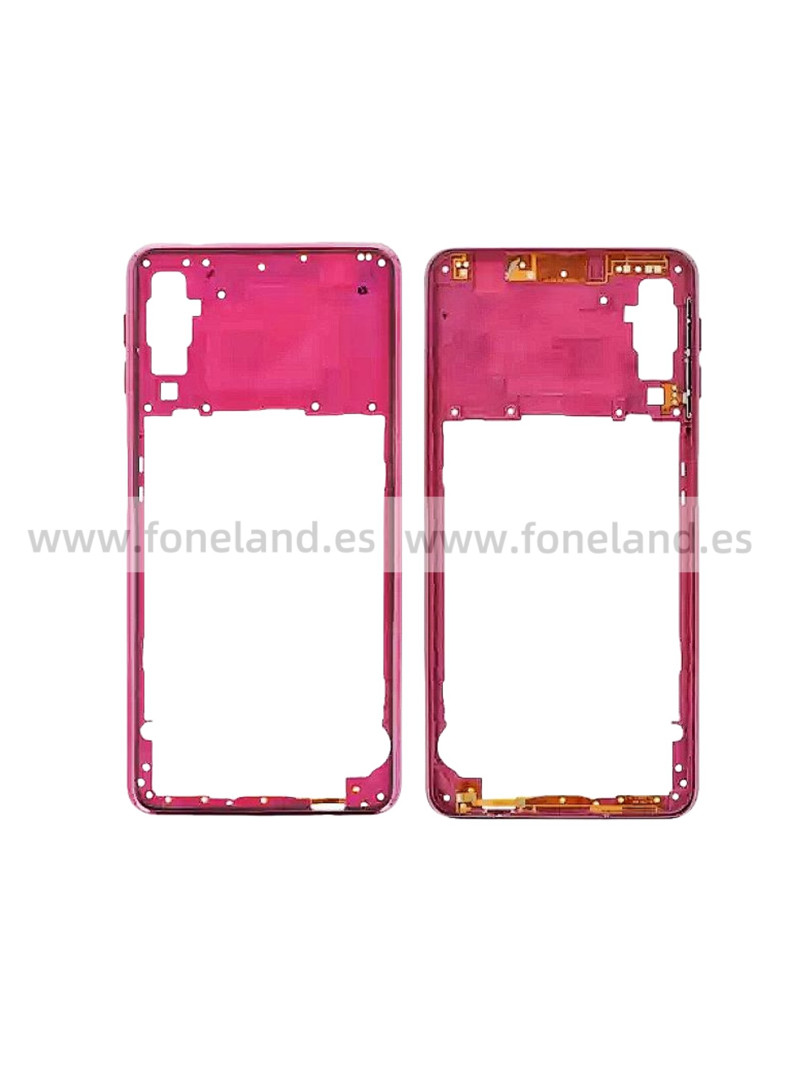 Carcasa intermedia para Samsung Galaxy A7 2018 - A750F - rosa