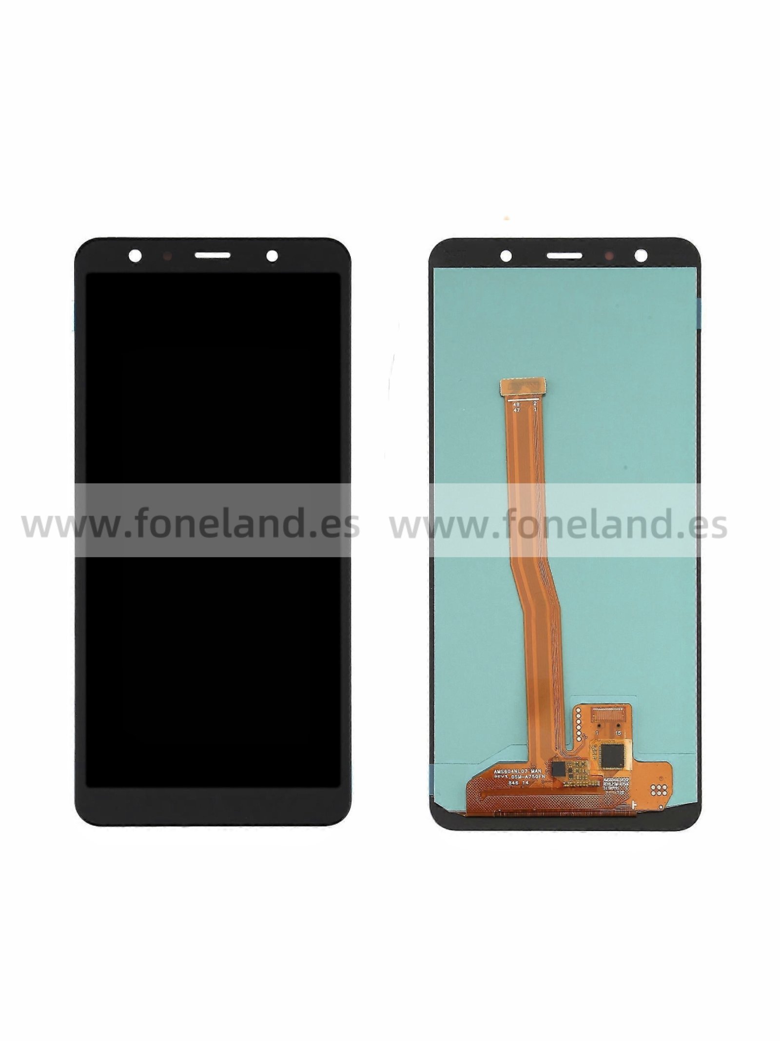 Pantalla Samsung SM-A750F GALAXY A7 (2018) OLED Negra sin marco