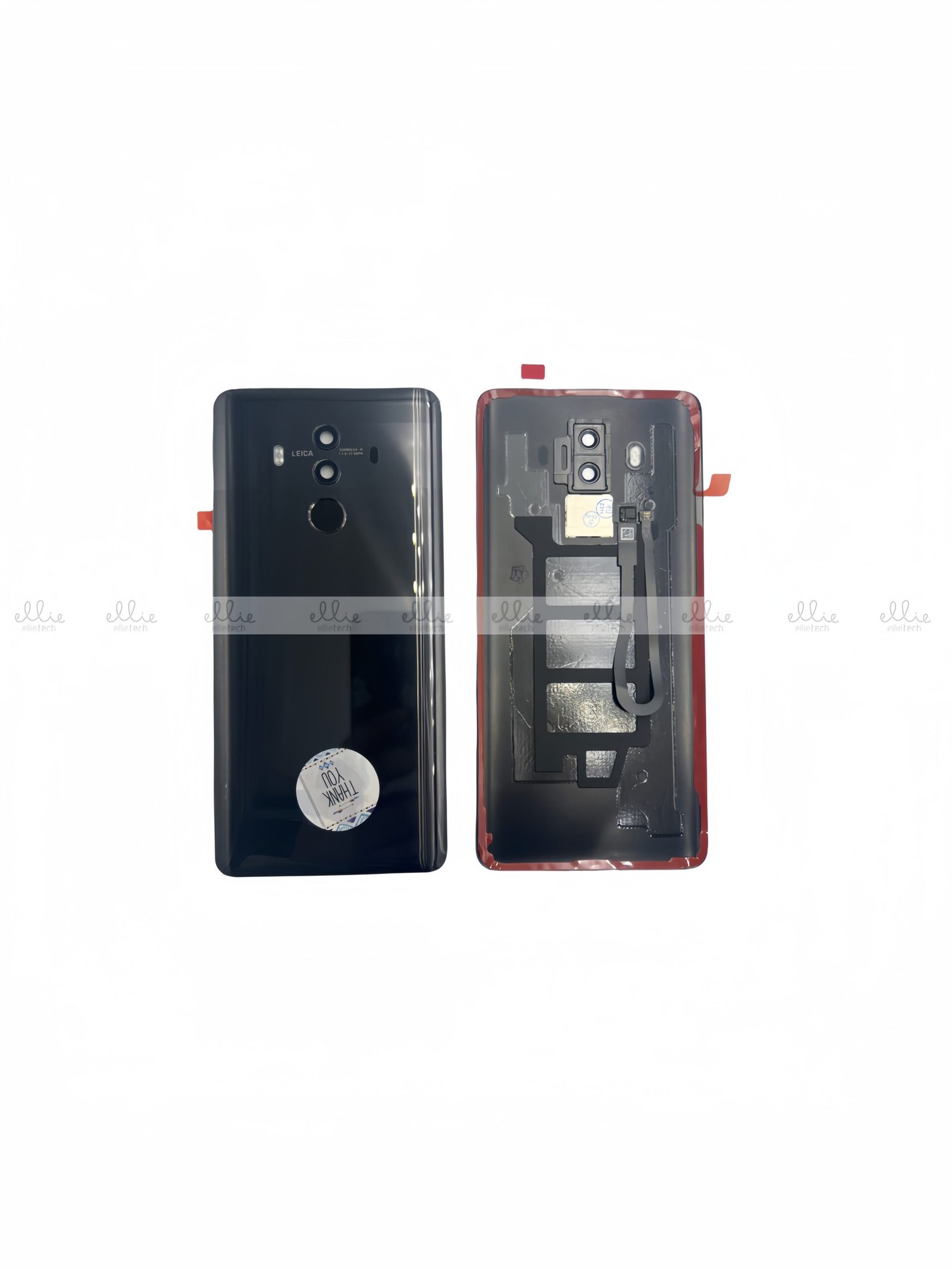 Tapa trasera para Huawei Mate 10 Pro Negra con Lente y Huella