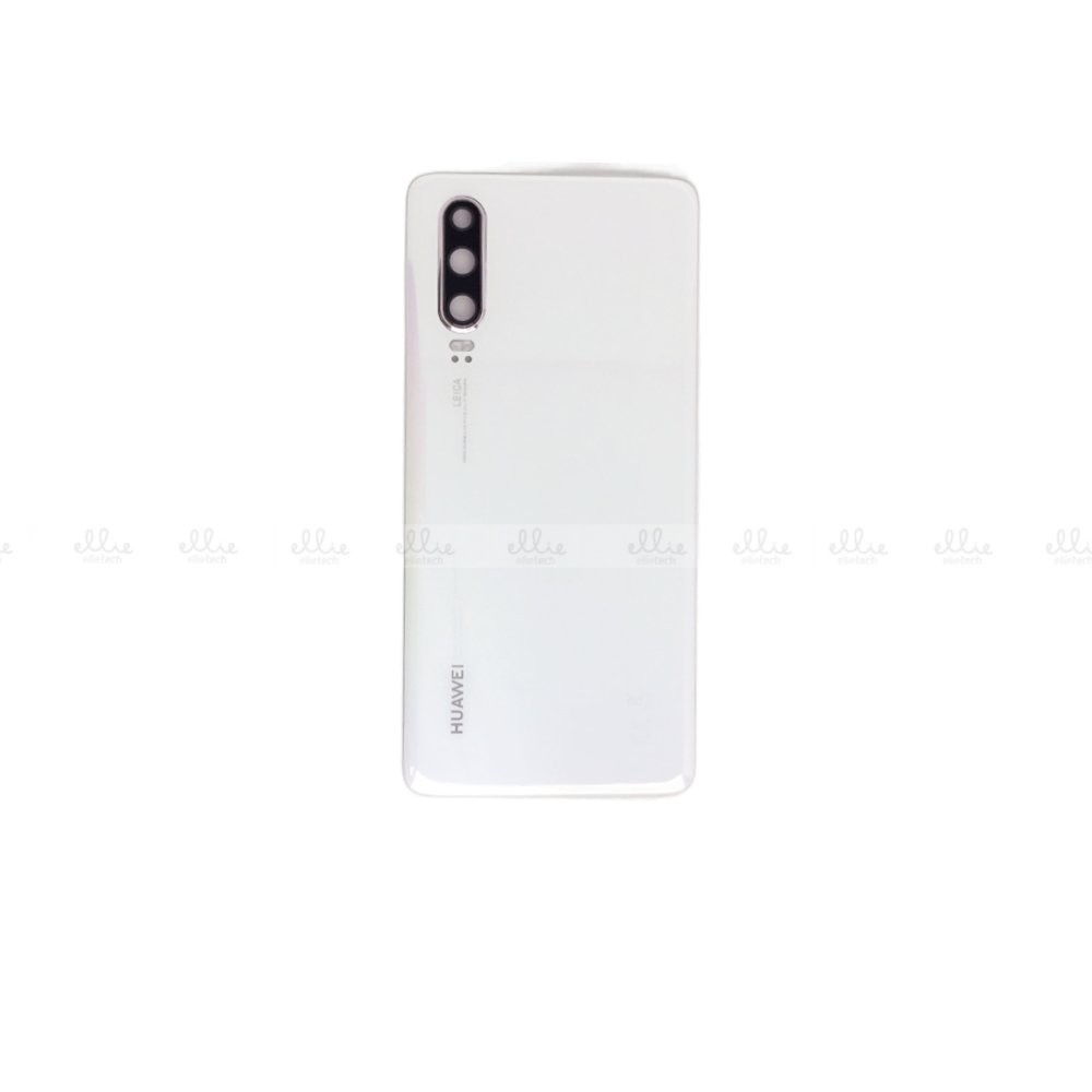 Tapa trasera Huawei P30 Blanca Aurora Con Lente