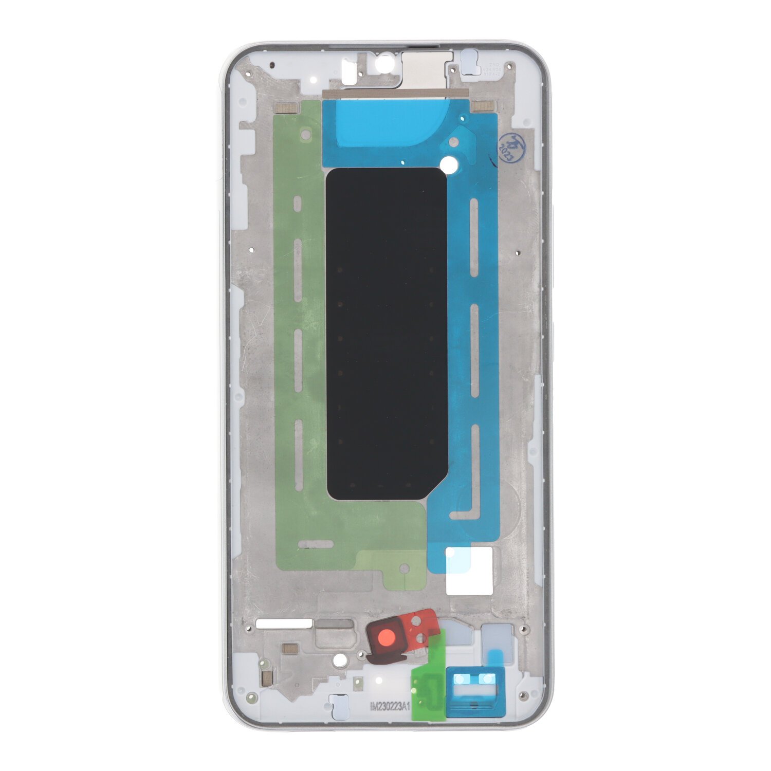 Carcasa frontal para Samsung Galaxy A34 5G A346B Plateado con adesivo pantalla completo