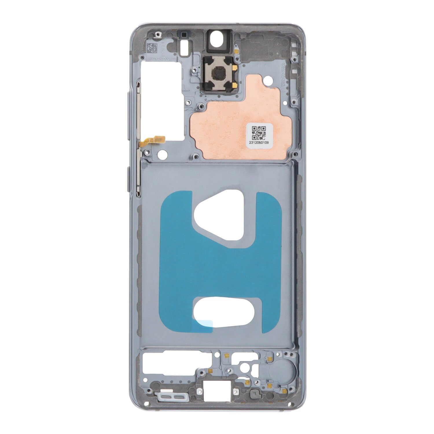 Carcasa frontal para Samsung Galaxy S20 G980F Plateado con adesivo pantalla completo