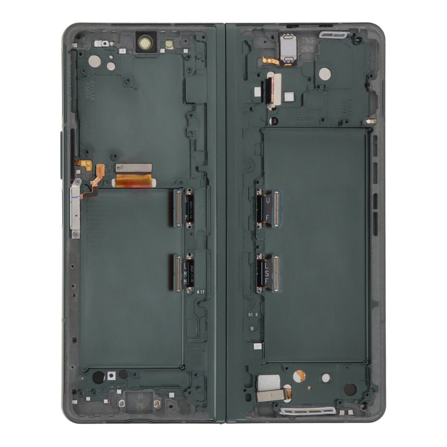 Pantalla Interior para Samsung Galaxy Z FOLD 3 5G F926B Verde con marco Completa SERVICE PACK