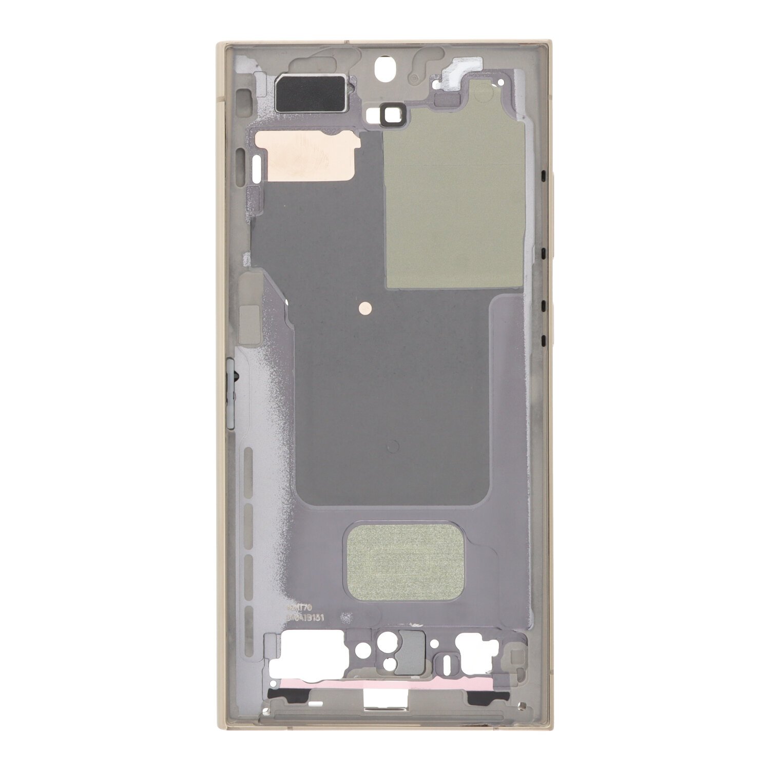 Carcasa frontal para Samsung Galaxy S24 Ultra 5G S928B Dorado con adesivo pantalla completo