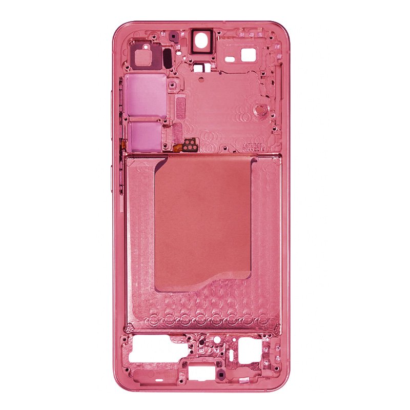 Carcasa frontal para Samsung Galaxy S25 5G S931B Rojo con adesivo pantalla completo