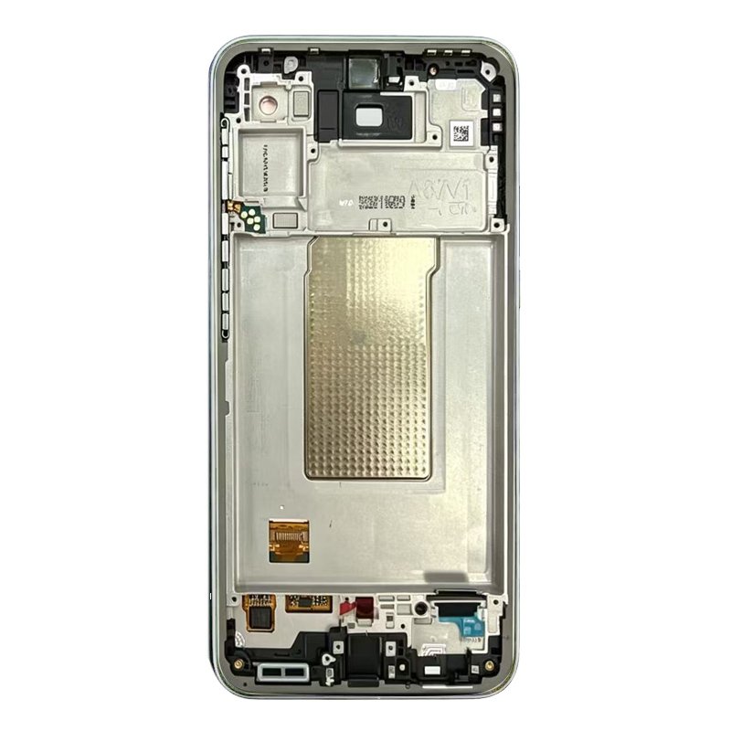 «Assembled Frame»Pantalla Samsung Galaxy A37 5G (A376B) Plateado con marco LCD + Táctil Completo