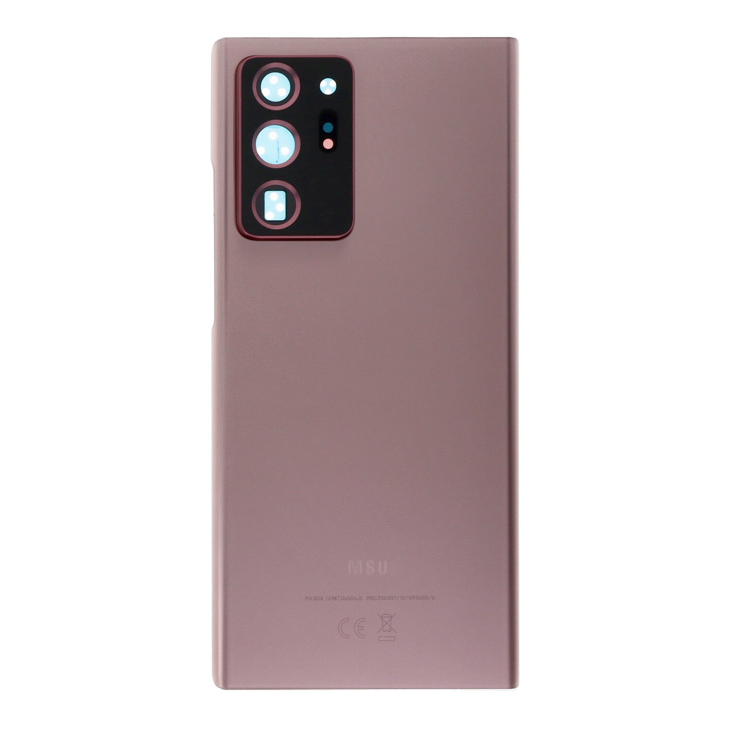 Tapa trasera para Samsung Galaxy Note 20 Ultra N985F Oro Con Lente (SIN LOGO)