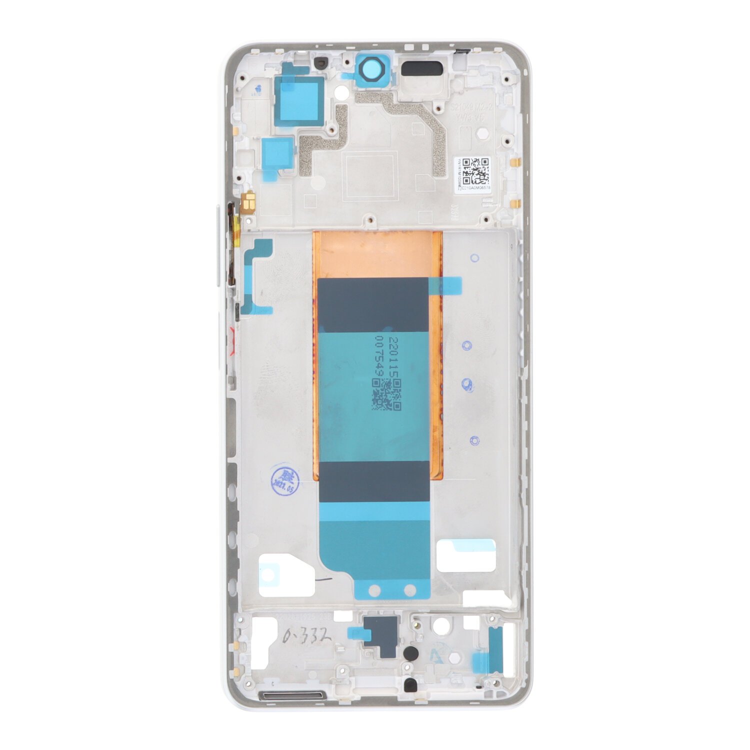 Carcasa frontal para Xiaomi Poco F4 5G - blanco