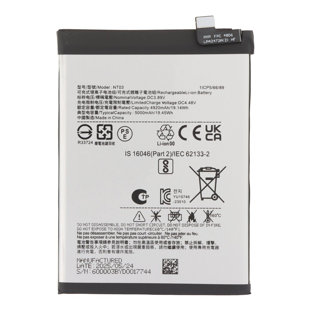 Batería para Nothing Phone 2A Plus/CMF Phone 1 NT03 5000mAh