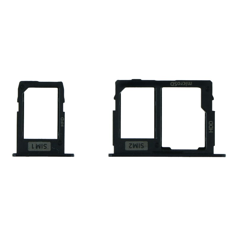 Bandeja de DUAL SIM + SD para Samsung Galaxy J5 (2017) J530F/J7 (2017) J730F/J3 (2017) - J330F/J330 - negro