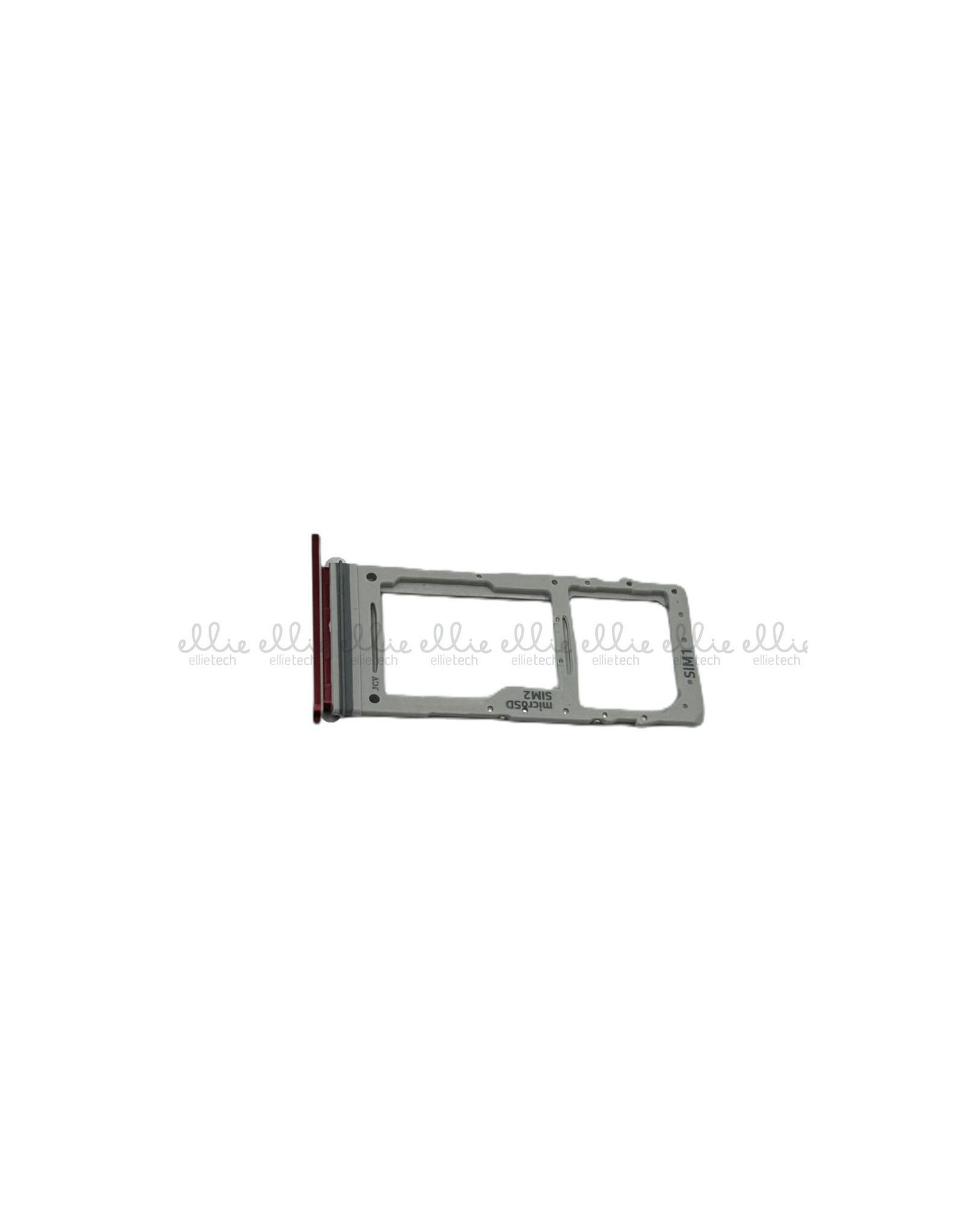 Bandeja de Dual SIM para Samsung Galaxy Note 10 Lite - N770F - roja