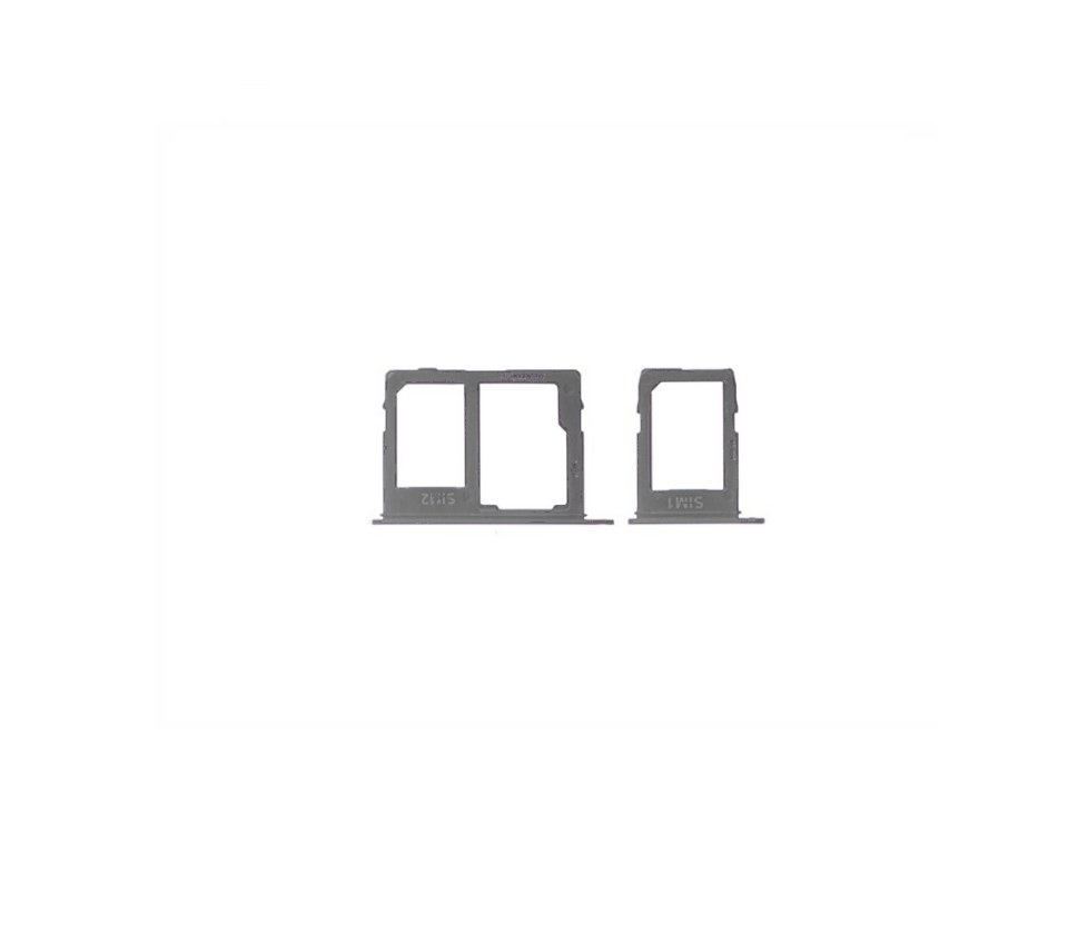 Bandeja de SIM + SD para Samsung Galaxy A6 Plus - gris
