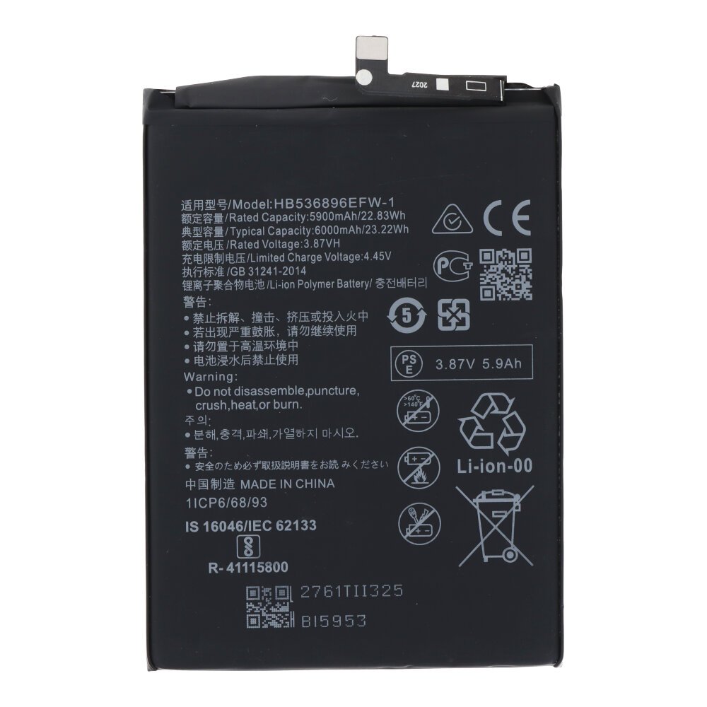 Batería Huawei Nova Y70 HB536896EFW 6000mAh