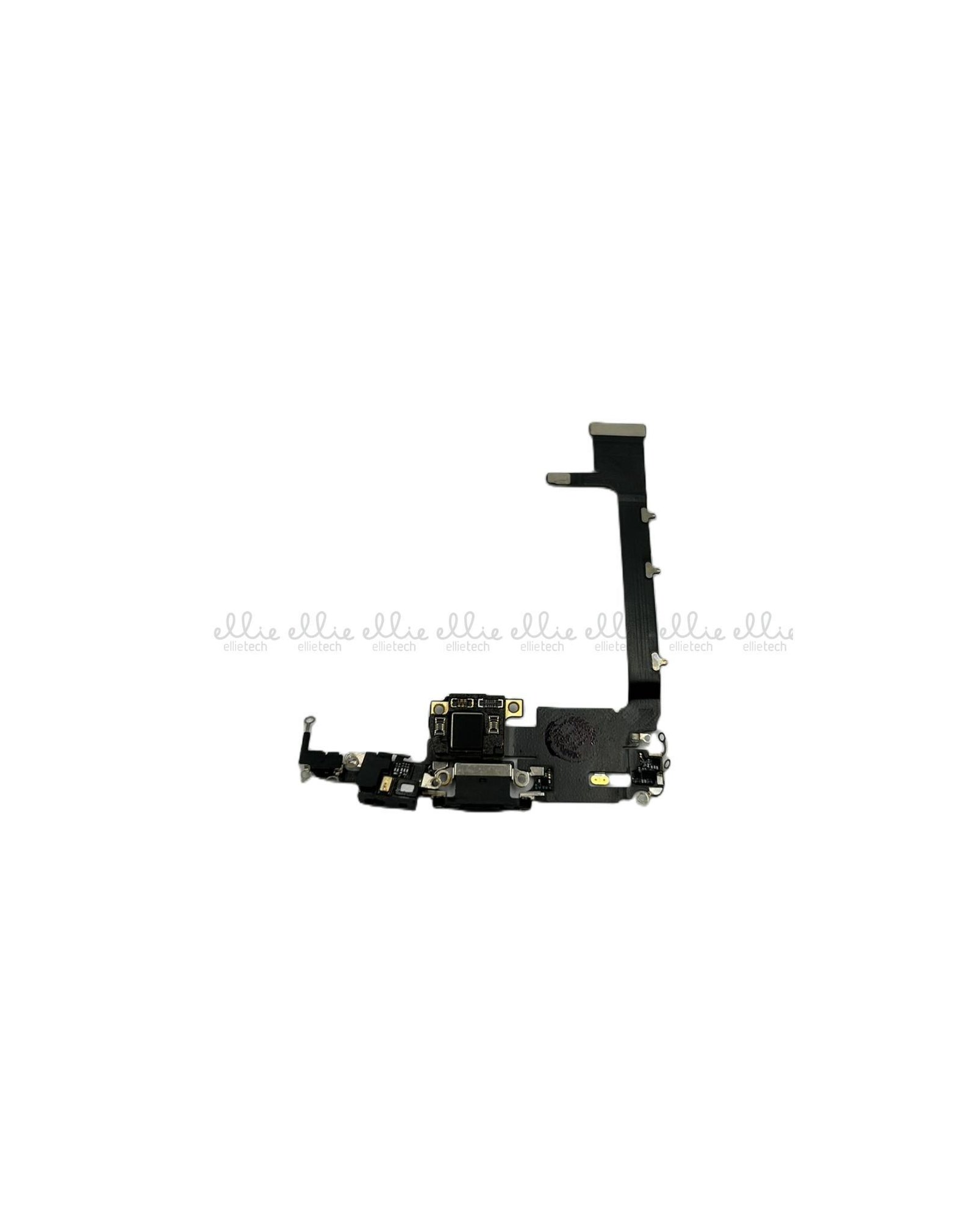 Cable flex de carga + Placa Pequena (Con IC Chip) para iPhone 11 Pro Max Negro ORI Desmontaje