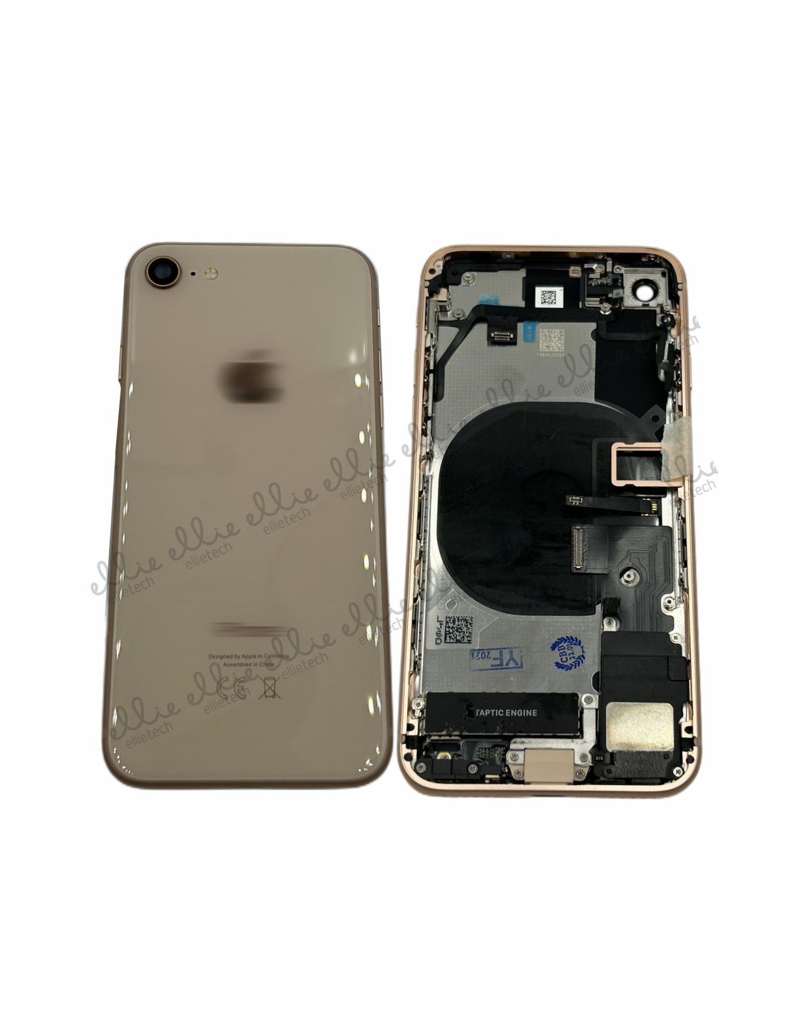 Carcasa Chasis Tapa Con Recambio iPhone 8G Dorado