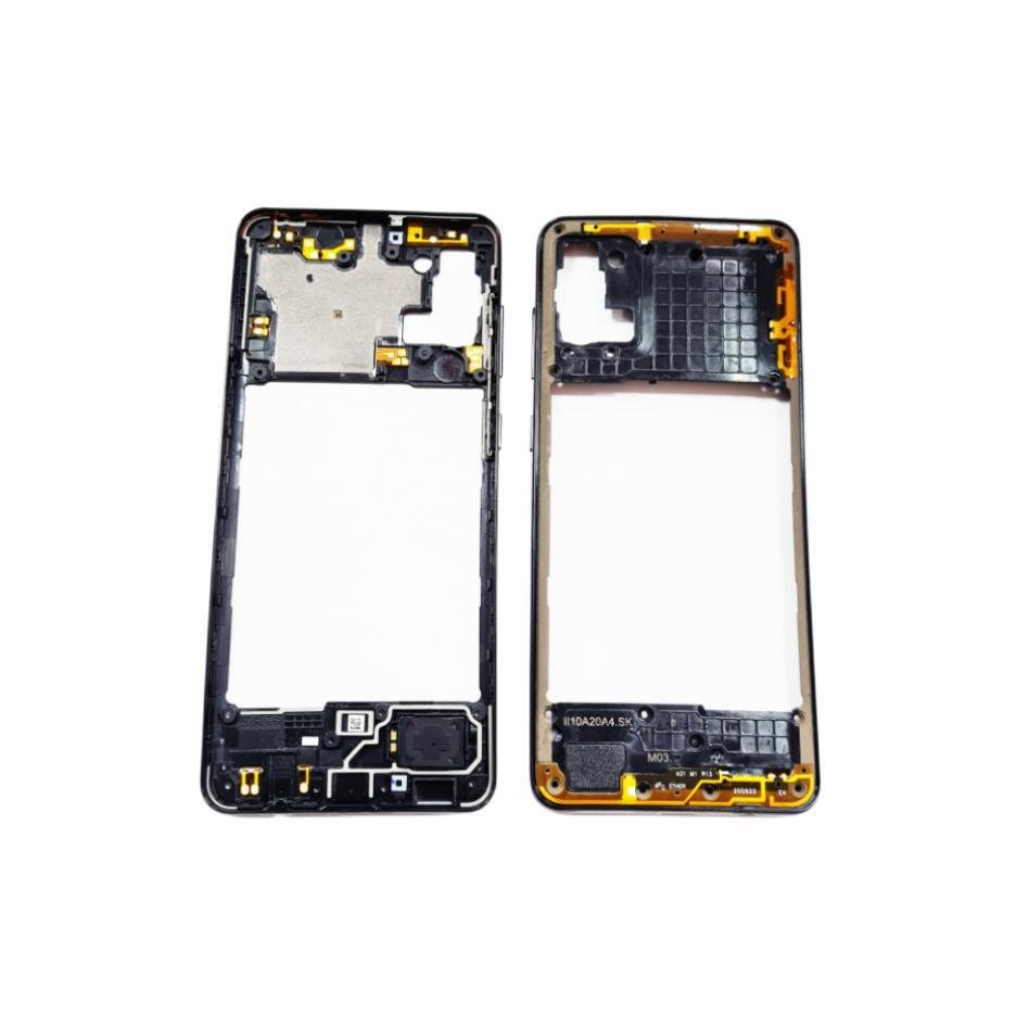 Carcasa intermedia para Samsung Galaxy A31 - A315F - negra