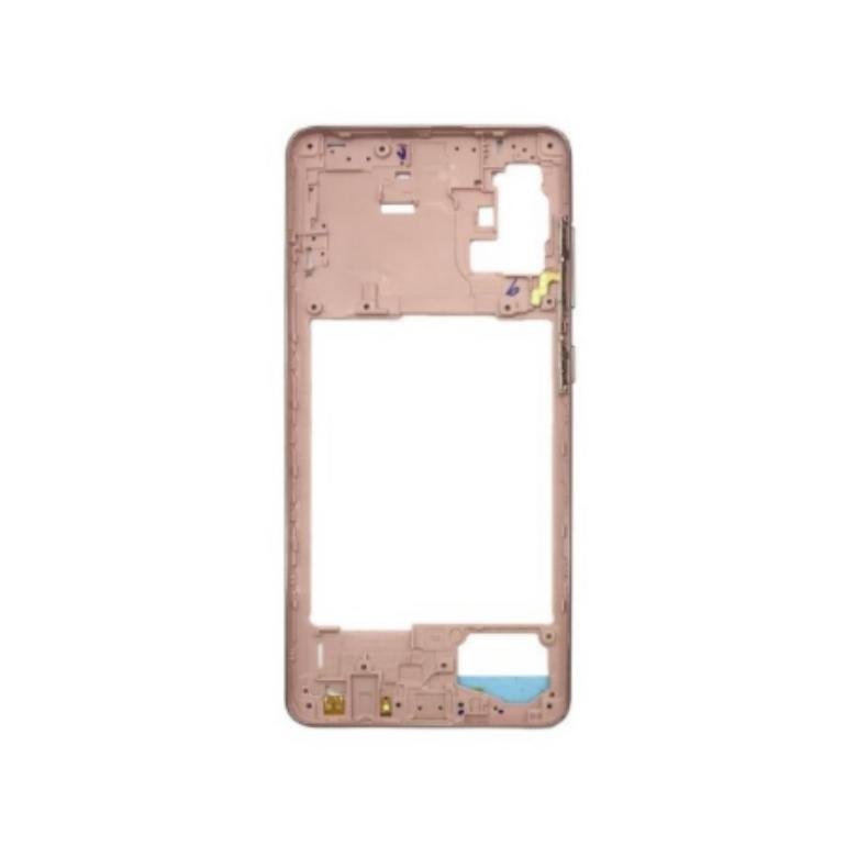Carcasa intermedia para Samsung A71 - A715F - rosa