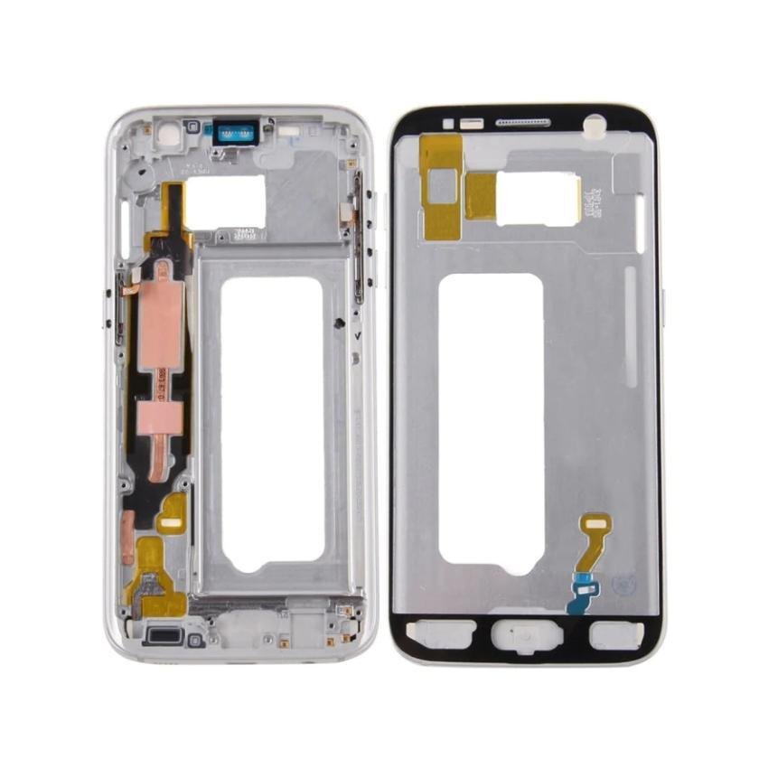 Carcasa intermedia para Samsung Galaxy S7 - G930F - blanco