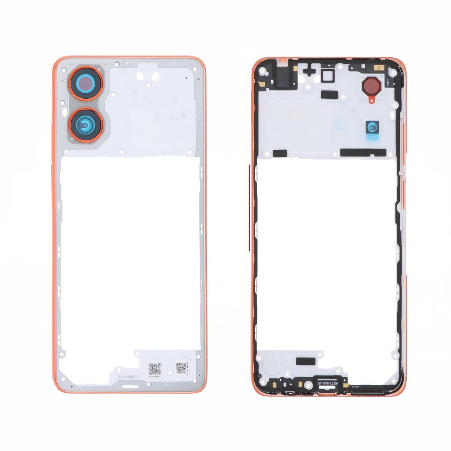 Chasis Trasera(B) para Motorola Moto G04/Moto - G04S - naranja Chasis Trasera(B) para Motorola Moto G04/Moto - G04S - naranja