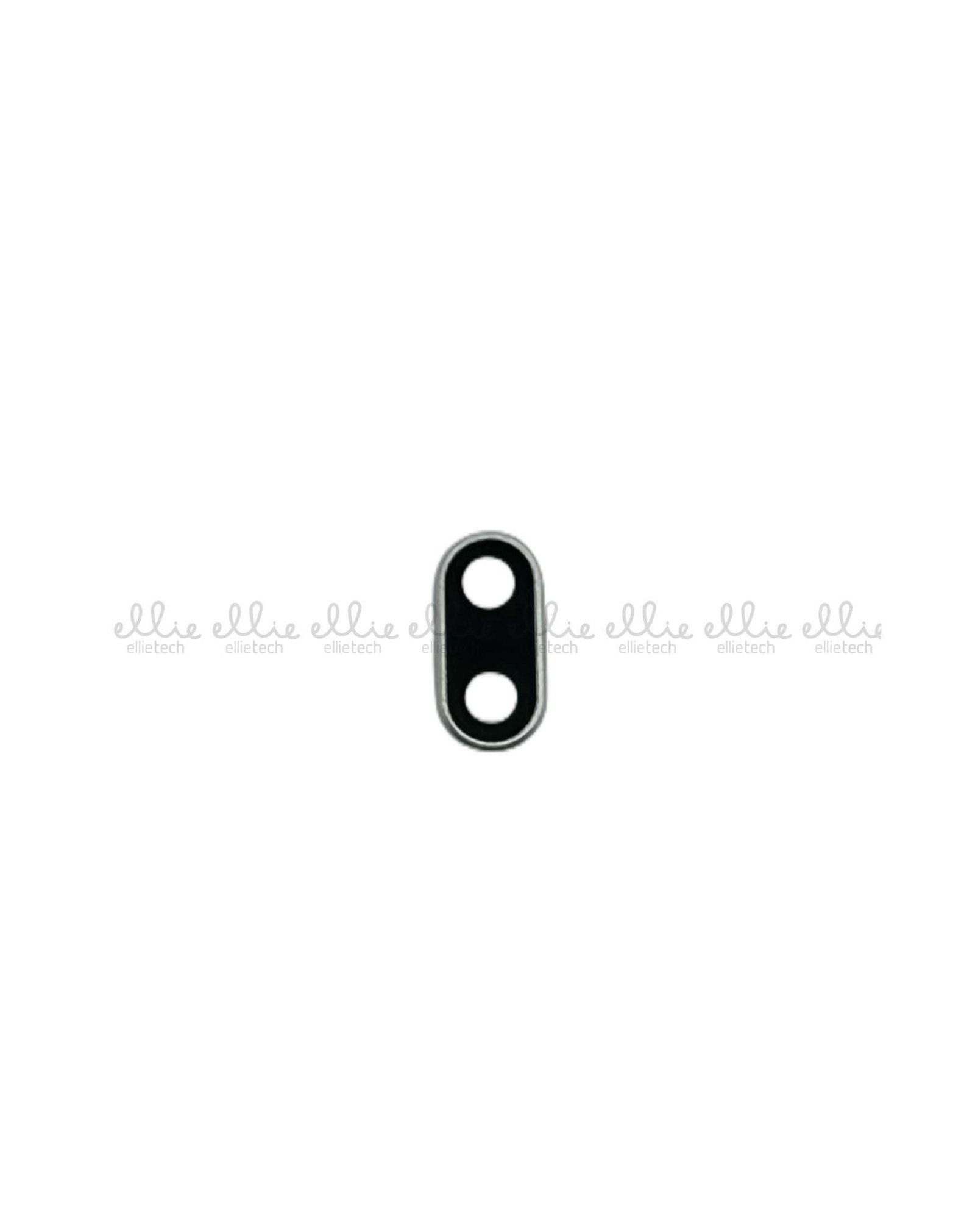 Lente de cristal de cámara + Marco para Huawei Honor 10 - blanco