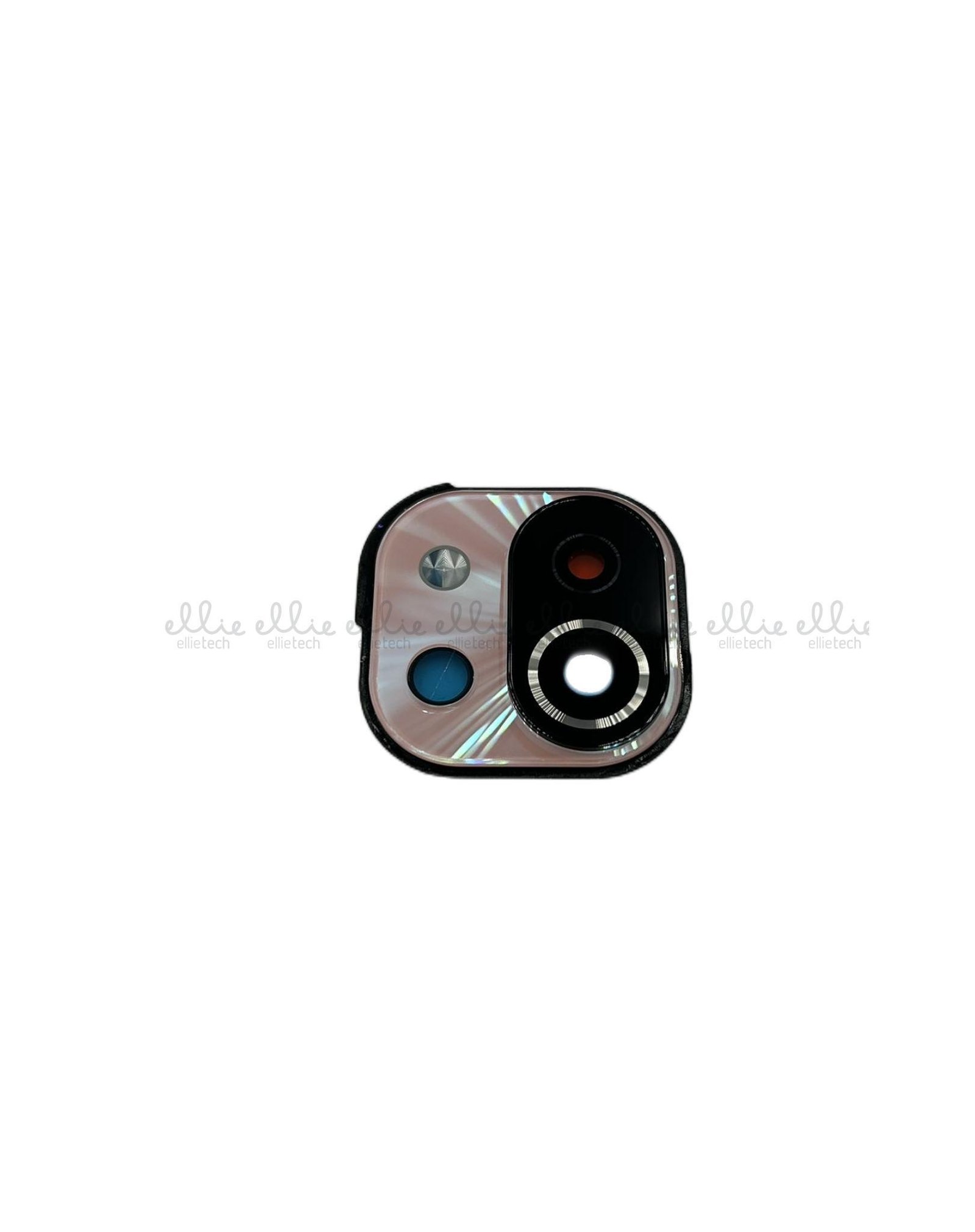 Lente de cristal de cámara + Marco para Xiaomi Mi 11 Lite/Xiaomi Mi 11 Lite 5G/Xiaomi Mi 11 Lite 5G NE Rosa Cámara