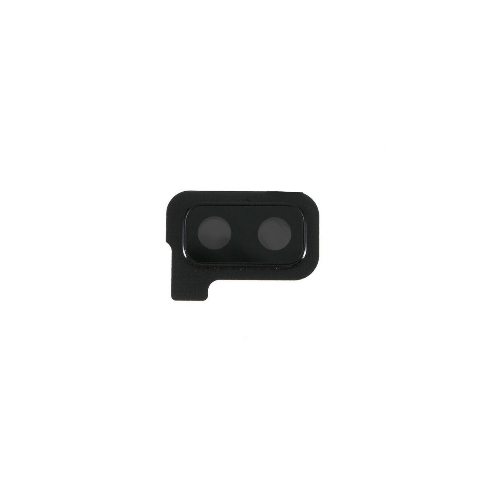 Lente de cristal de cámara con marco Negro para Samsung Galaxy J6 Plus 2018 - J610F