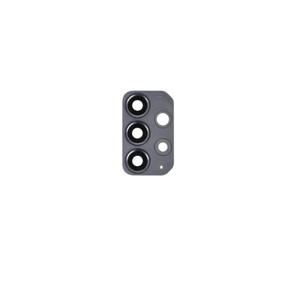 Lente de cristal de cámara con marco para Samsung Galaxy A72 4G/5G A725F/A726B Negro Cámara
