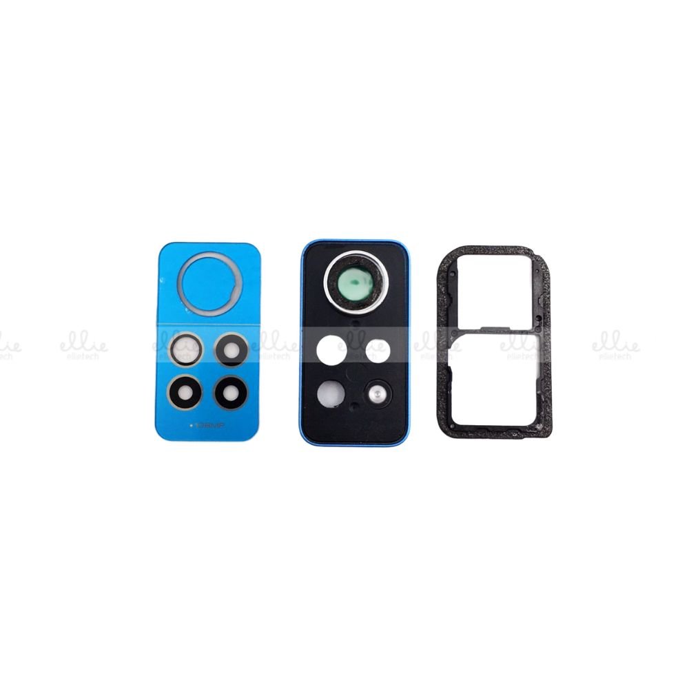Lente de cristal de cámara + Marco para Xiaomi Redmi Note 12 Pro 4G - azul Lente de cristal de cámara + Marco para Xiaomi Redmi Note 12 Pro 4G - azul