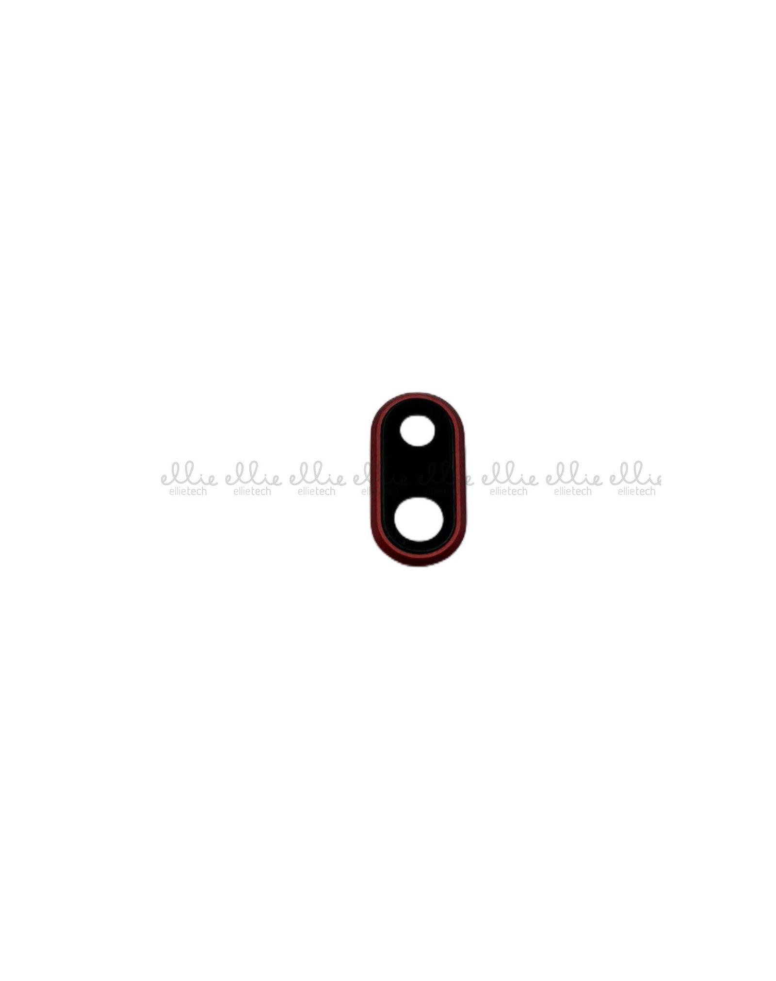Lente de cristal de cámara + marco para iPhone 8G Plus Rojo Cámara