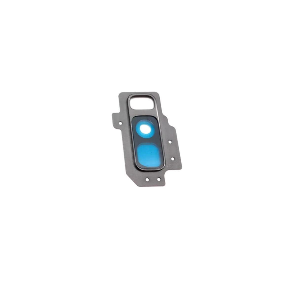 Lente Cristal de Cámara + Marco Soporte para Samsung SM-G965 Samsung Galaxy S9 Plus Gris Cámara