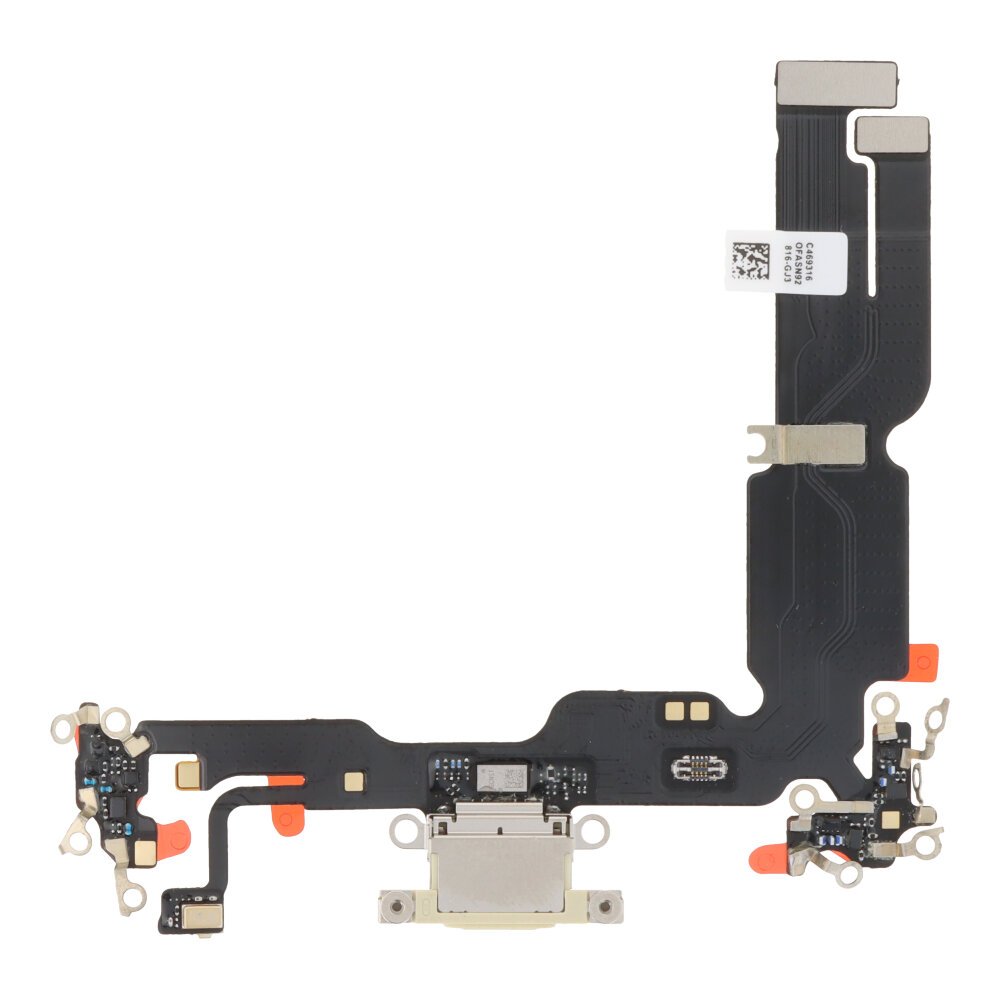 Flex de carga para iPhone 15 Plus Amarillo Desmontaje