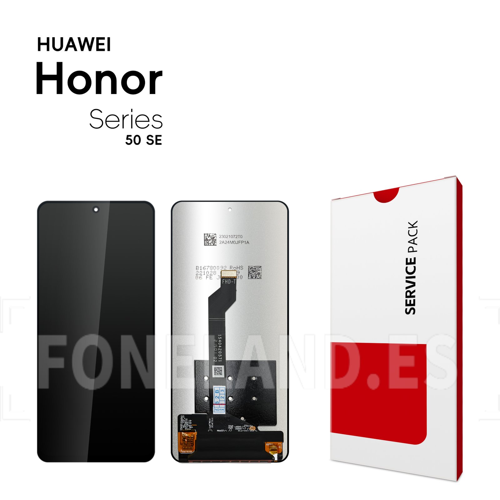 Pantalla Huawei Nova 9 SE 4G/5G/Honor 50 SE 5G Negra Completa LCD + Táctil SERVICE PACK