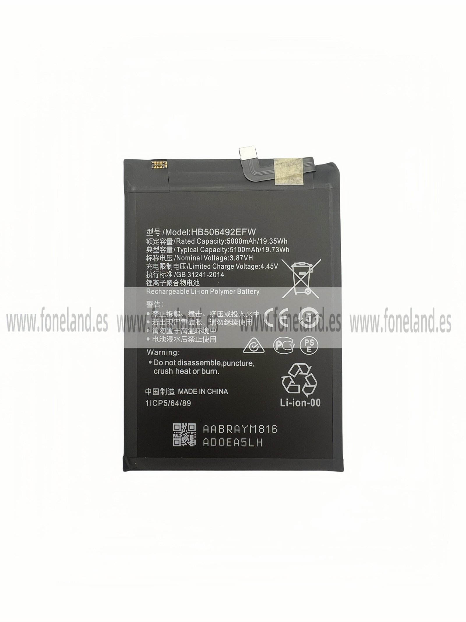 Batería Huawei Honor X9A HB506492EFW