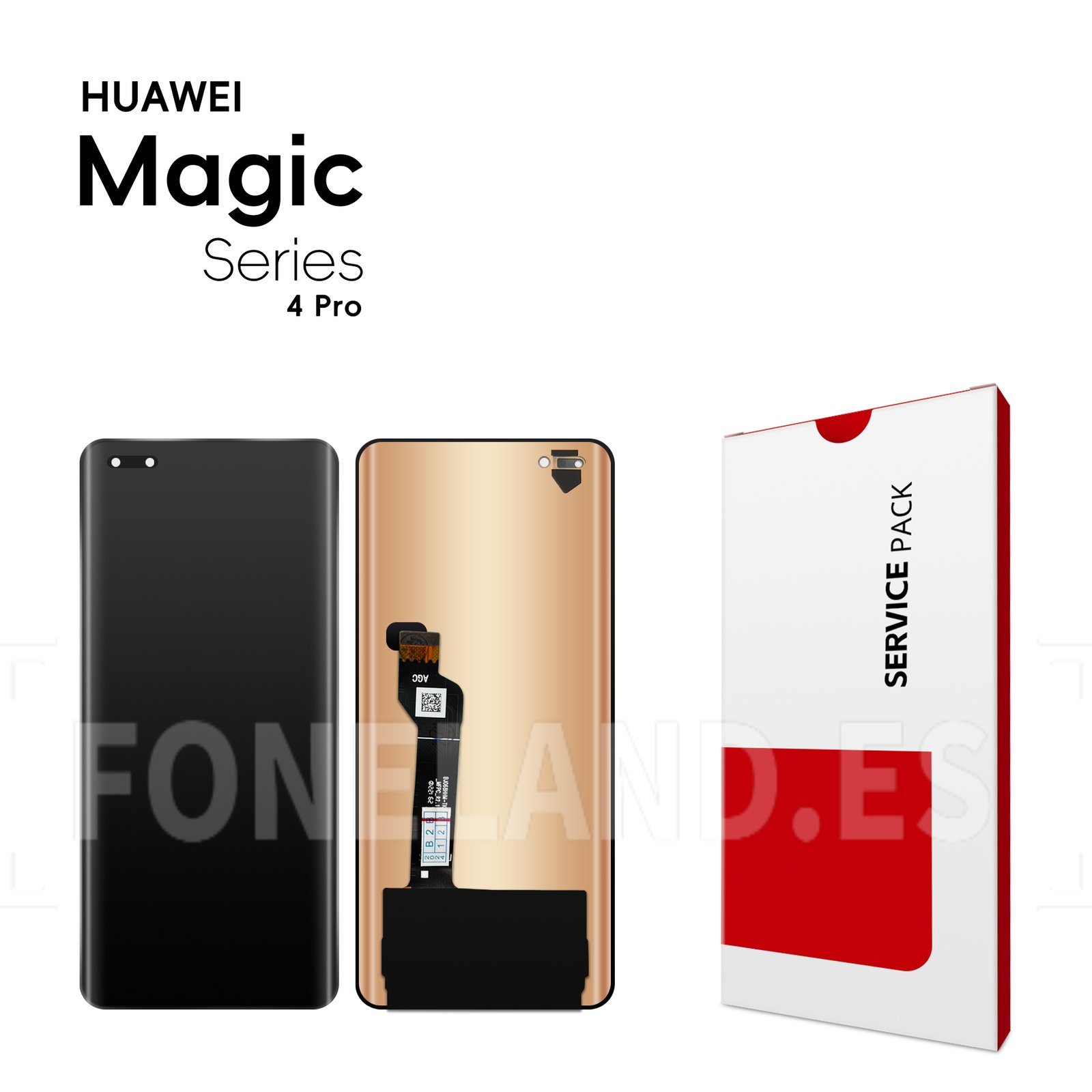 Original Pantalla Huawei Magic 4 Pro 2023 Negra Completa LCD + Táctil SERVICE PACK