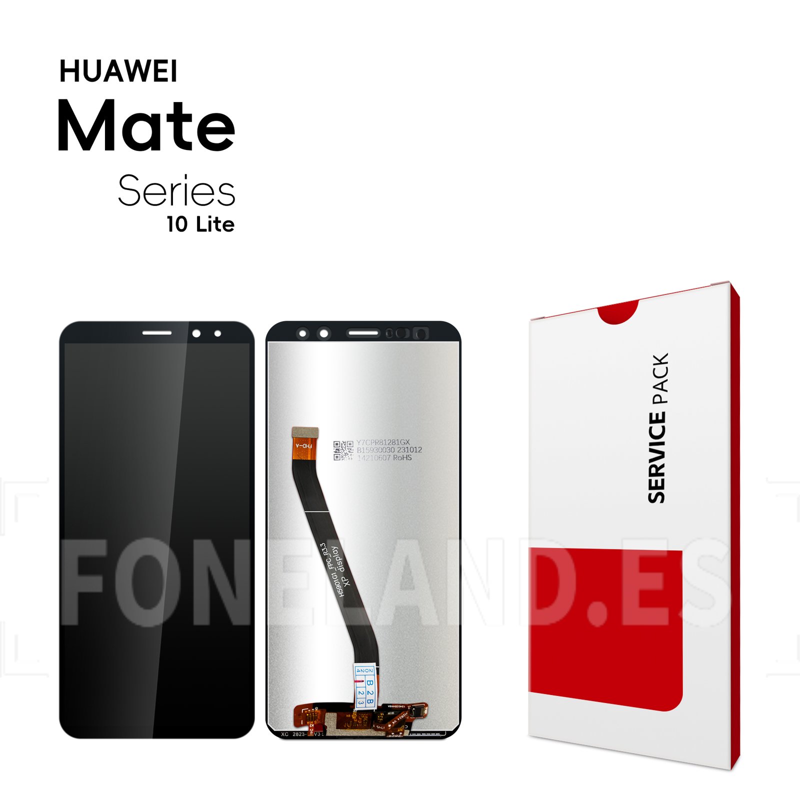 Pantalla Huawei Mate 10 Lite (RNE-L01, RNE-L21)/Nova 2i/Honor 9i 2017 Negra Completa LCD + Táctil SERVICE PACK