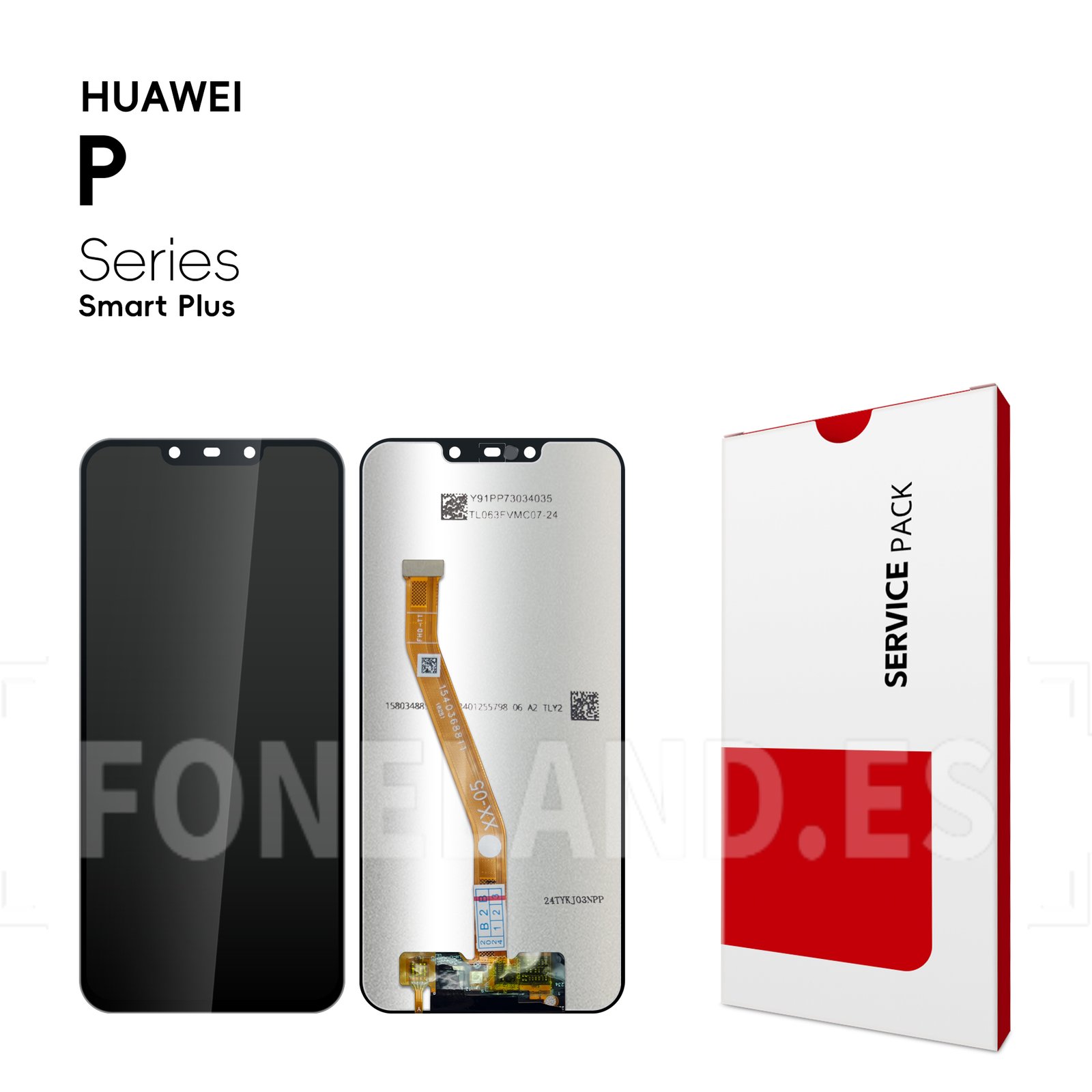 Pantalla Huawei P Smart Plus (INE-LX1, INE-L21)/Nova 3i 2018 Negro sin marco Completa LCD + Táctil SERVICE PACK