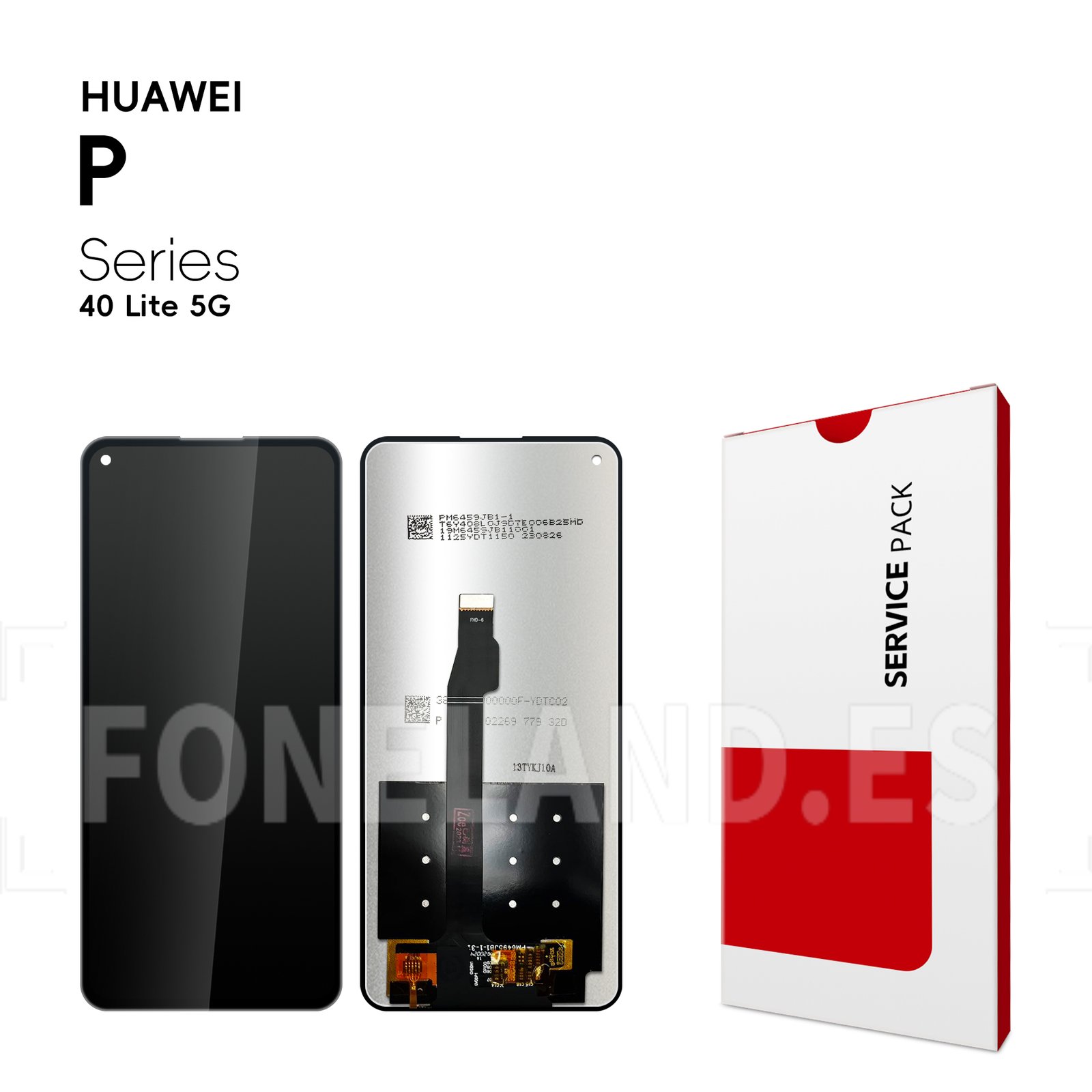 Pantalla Huawei P40 Lite 5G/Nova 7 SE/Honor 30S 5G 2020 Negro sin marco LCD + Táctil SERVICE PACK