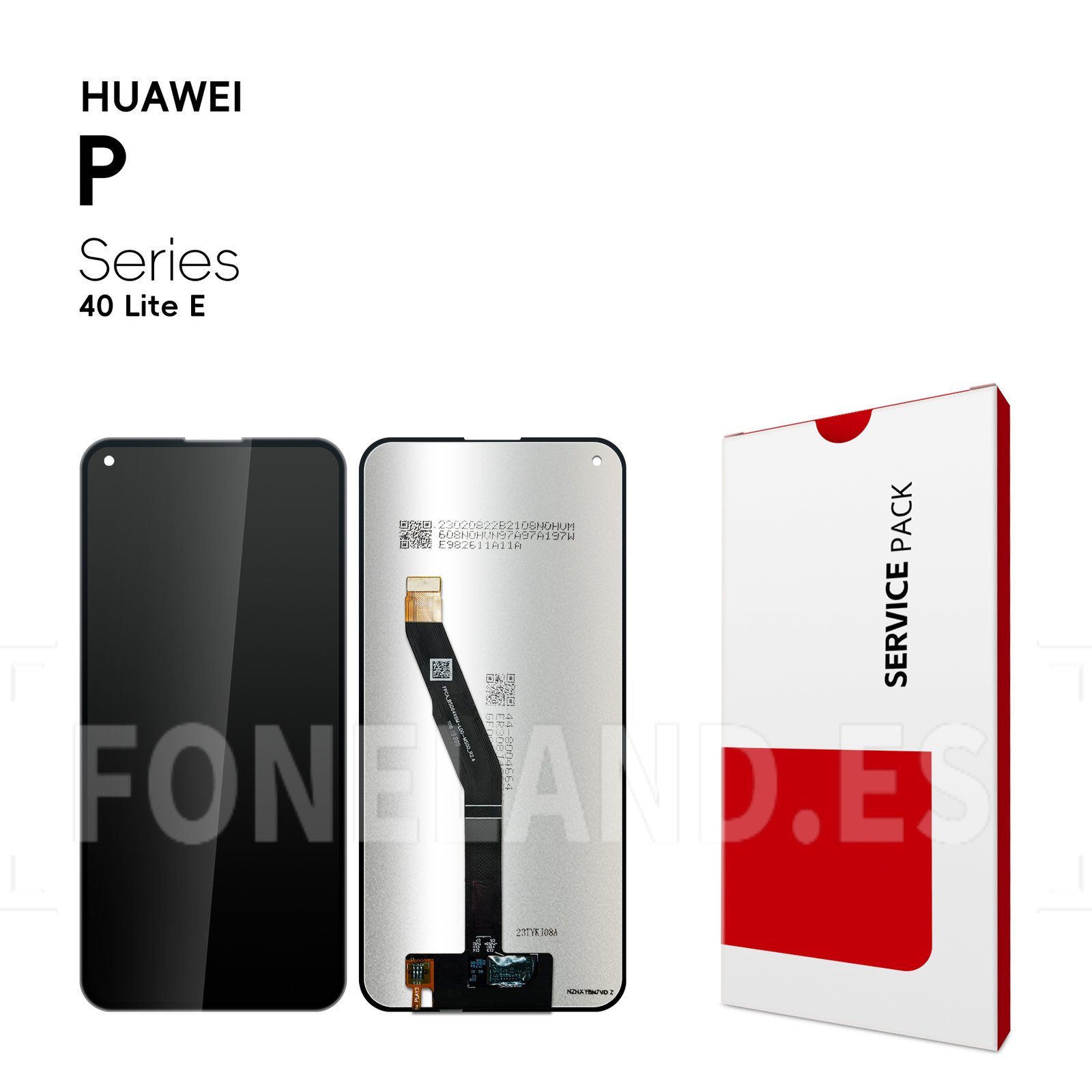 Pantalla Huawei P40 Lite E/Enjoy 10/Y7P 2020/Honor Play 3 Negra Completa LCD + Táctil SERVICE PACK