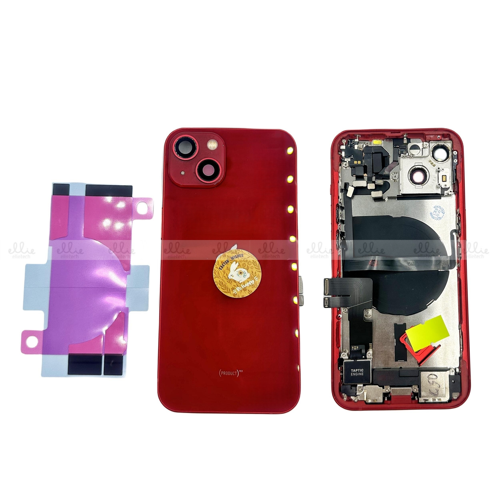 Tapa Chasis Con Recambios para iPhone 13 - rojo