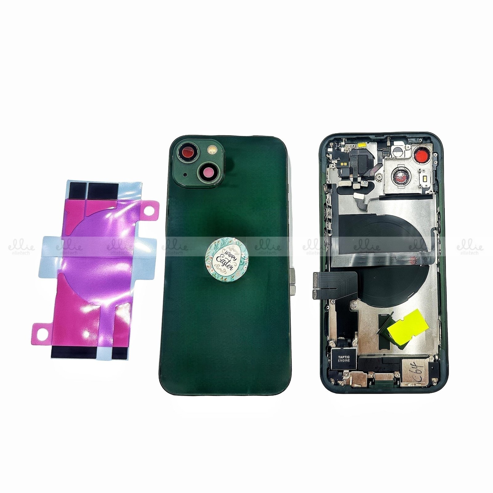 Tapa Chasis Con Recambios para iPhone 13 - verde