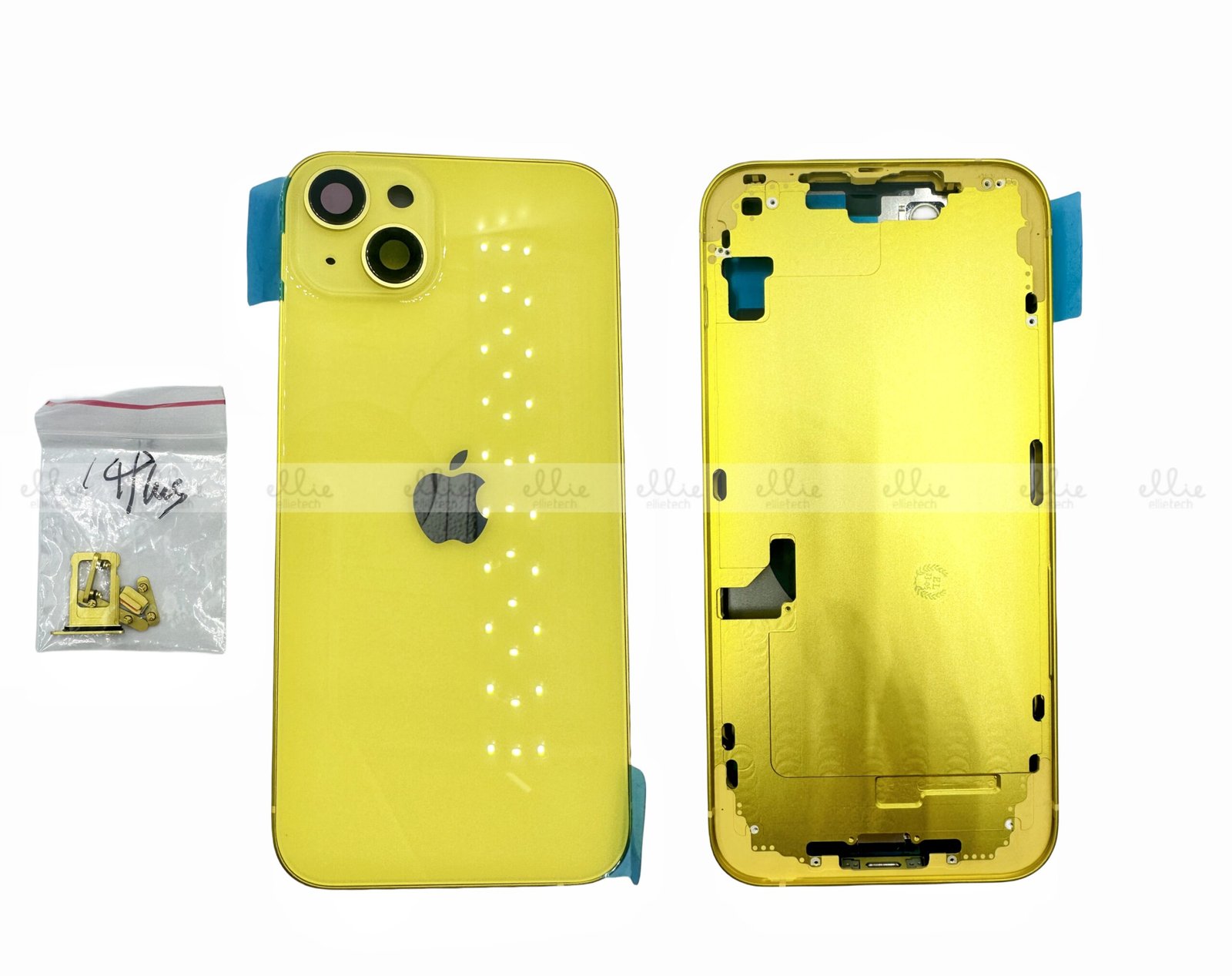 Tapa Chasis Con Bandeja iPhone 14 Plus Amarillo Sin Recambios