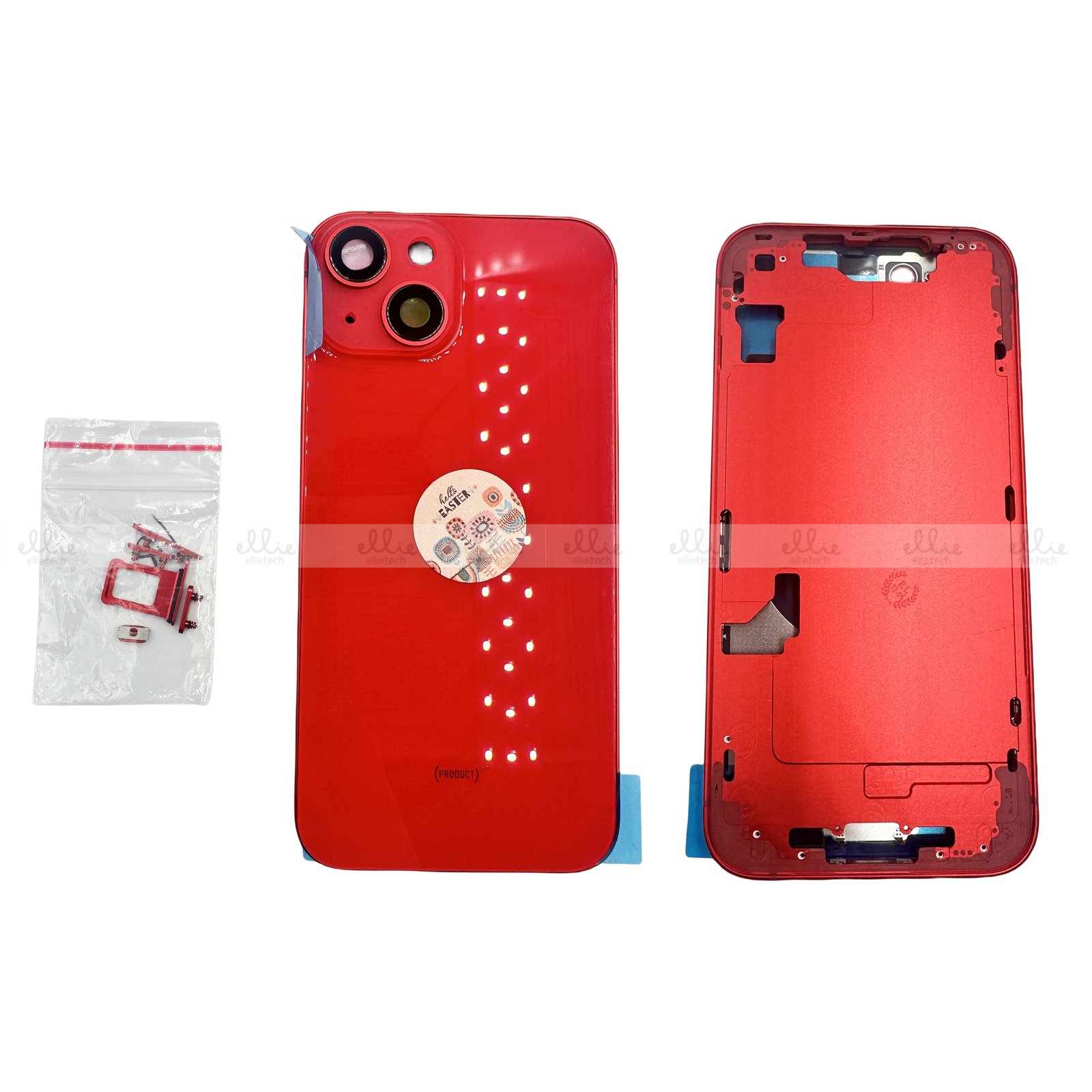 Tapa Chasis Con Bandeja iPhone 14 Rojo Sin Recambios