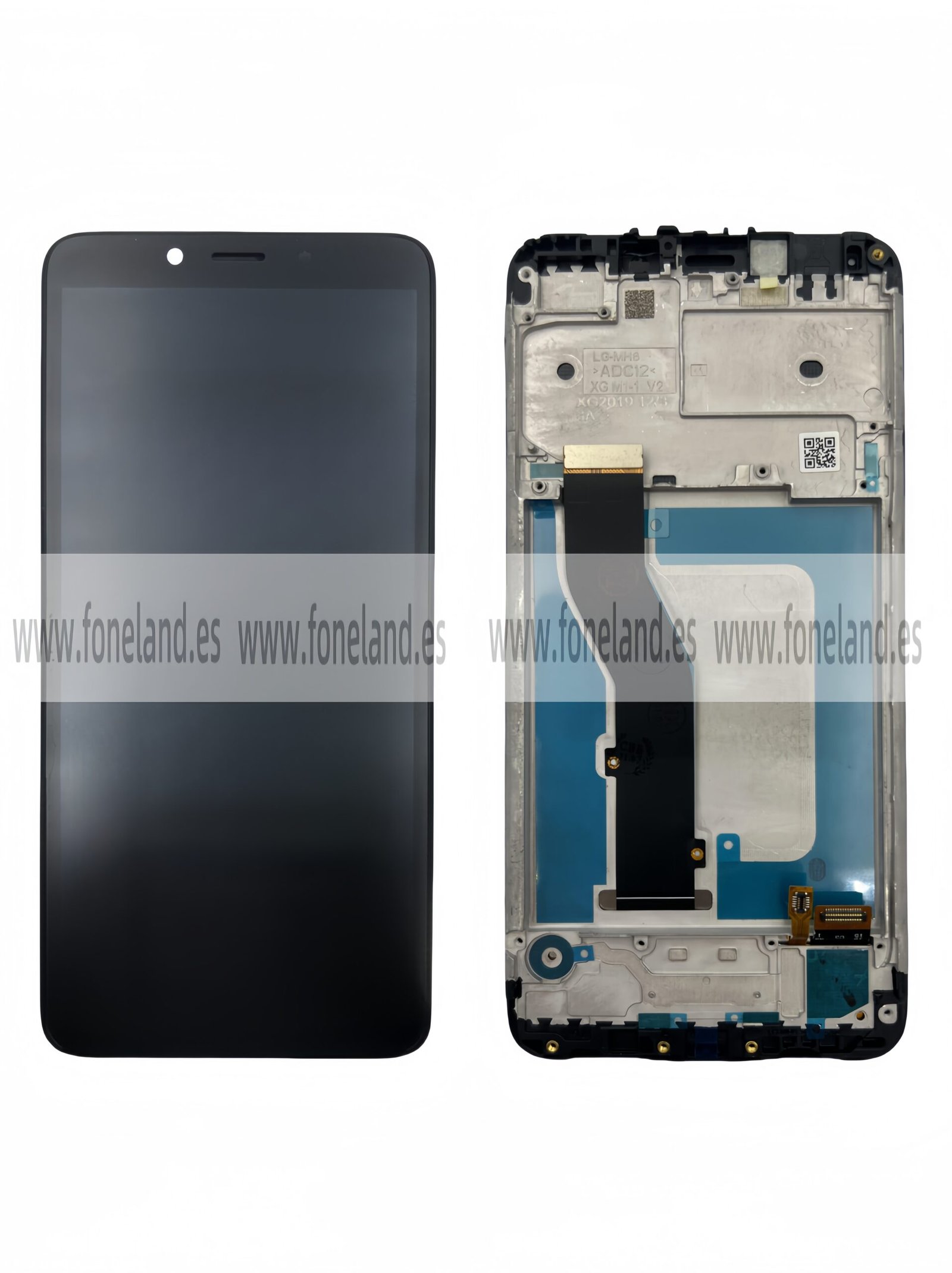Original Pantalla LG K20 2019 Negro con marco Completa LCD + Táctil Original Pantalla LG K20 2019 Negro con marco Completa LCD + Táctil