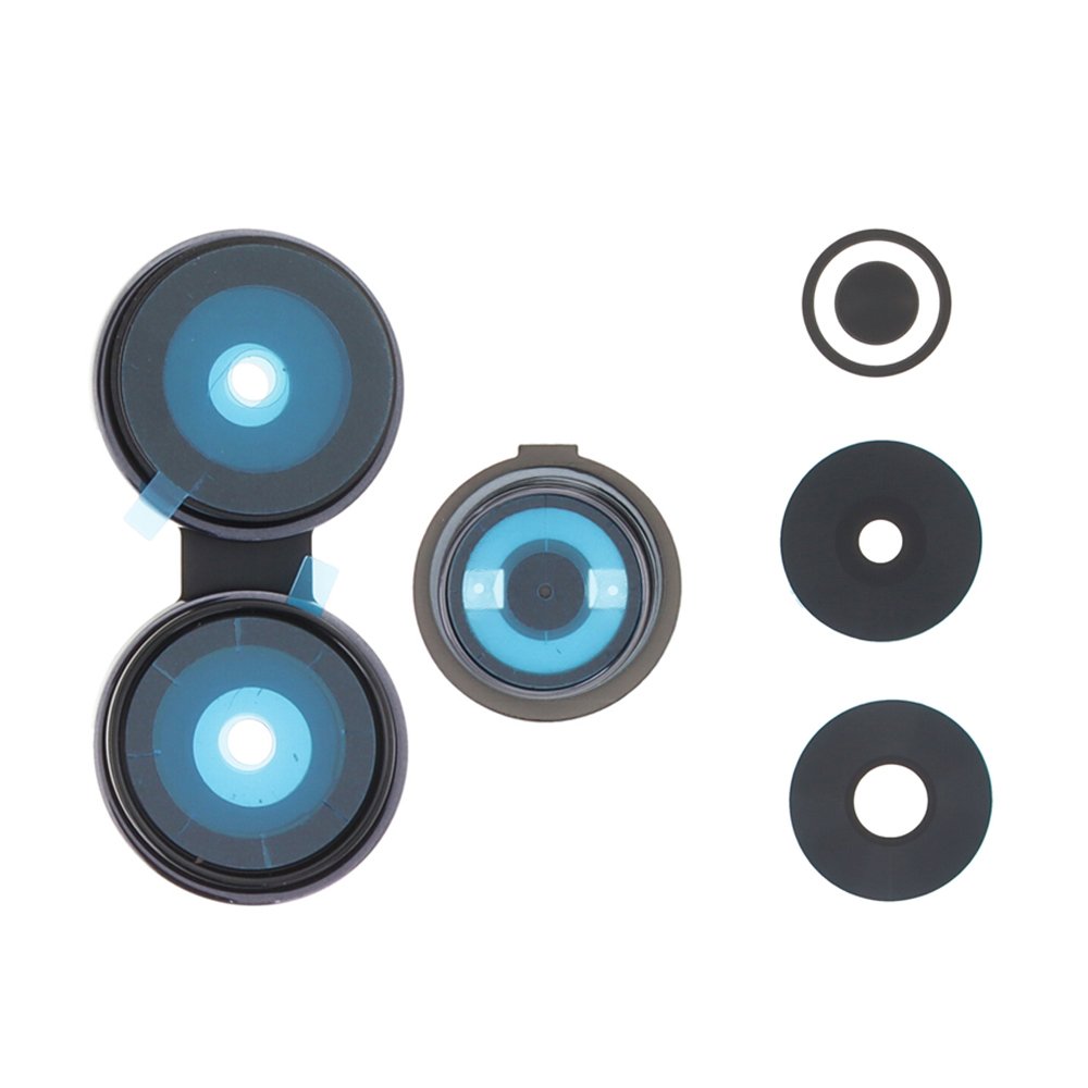 Lente de cristal de cámara con Bisel para Xiaomi Poco M6 4G - negro