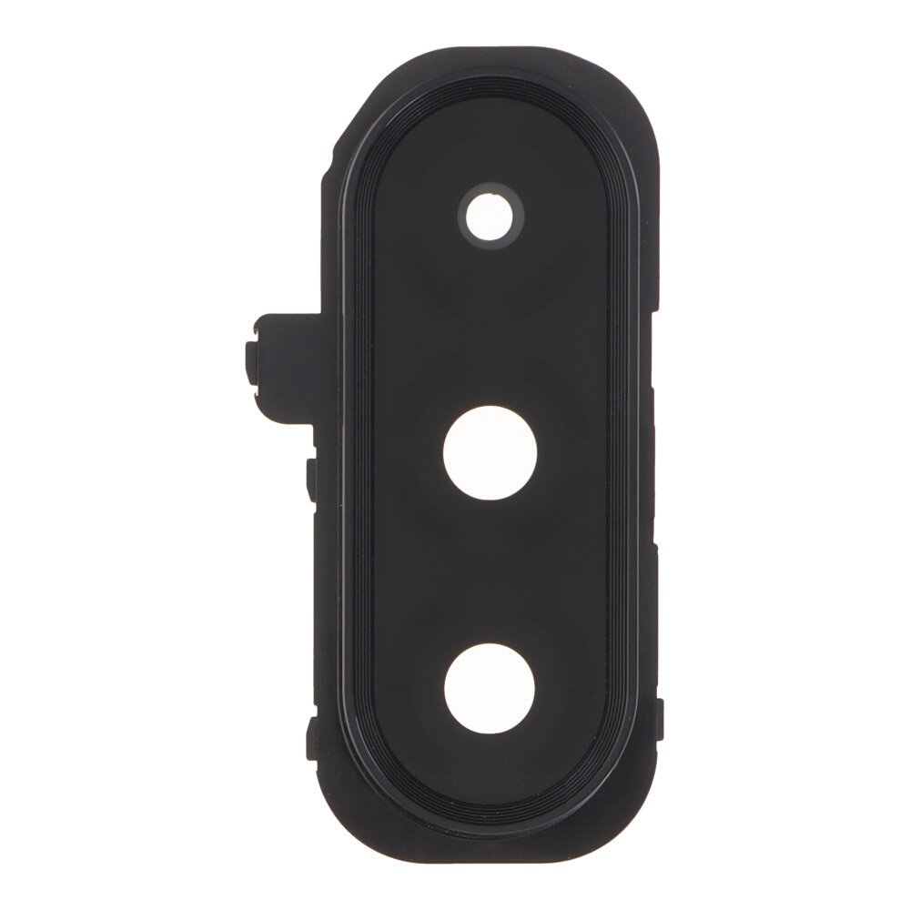 Lente de cristal de cámara con marco para Samsung Galaxy A17 4G/A17 5G - A176B - negro
