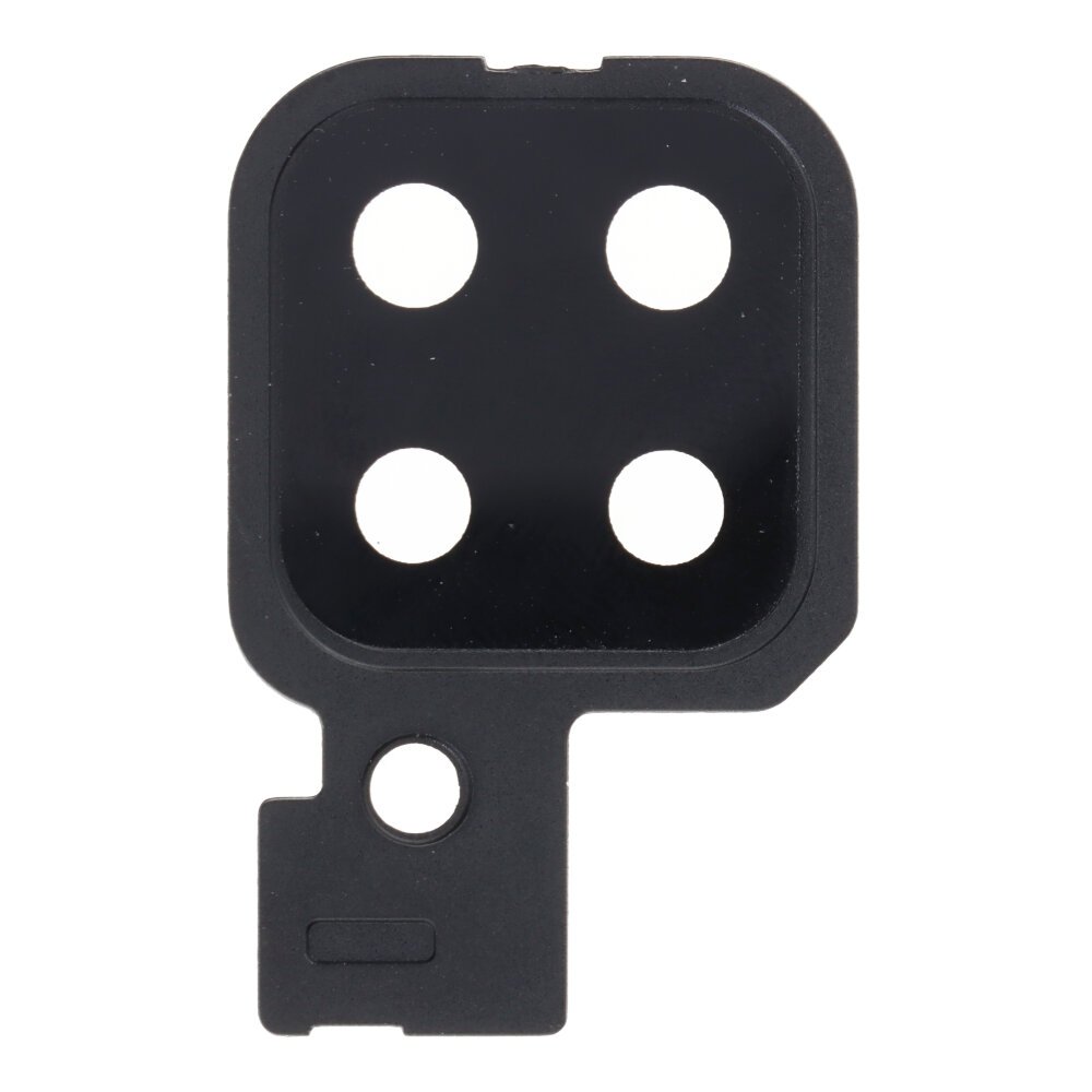 Lente de cristal de cámara con marco para Samsung Galaxy M32 - M325F - negro