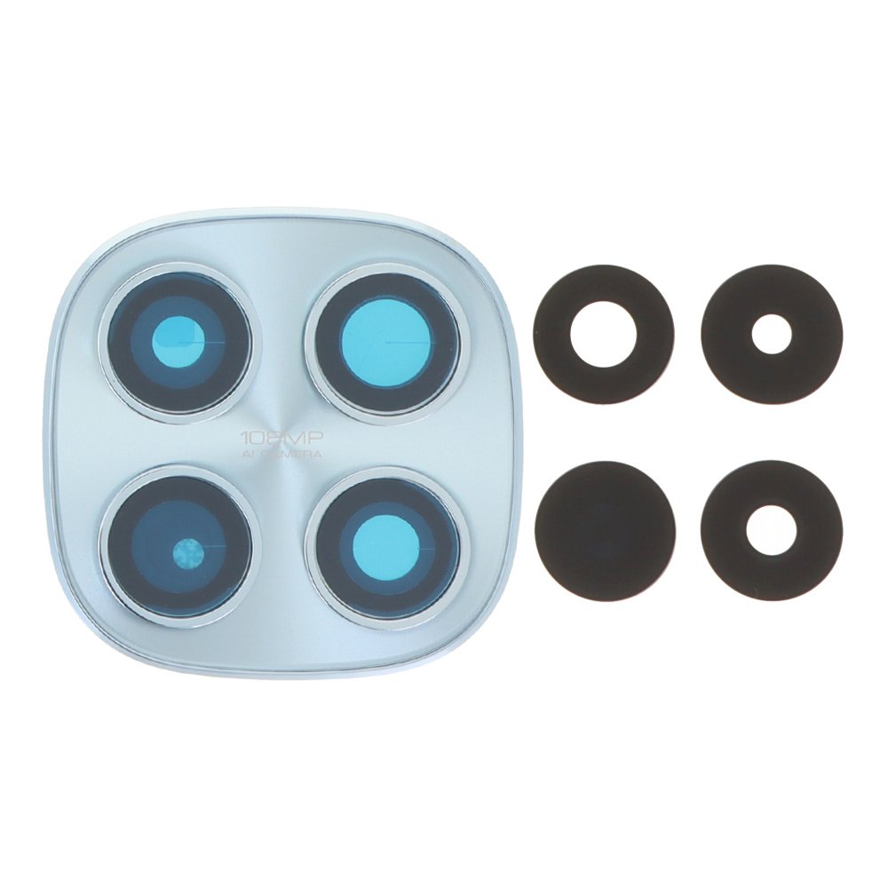 Lente de cristal de cámara con marco para Xiaomi Redmi Note 15 4G - azul Lente de cristal de cámara con marco para Xiaomi Redmi Note 15 4G - azul