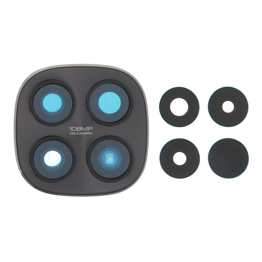 Lente de cristal de cámara con marco para Xiaomi Redmi Note 15 5G - negro