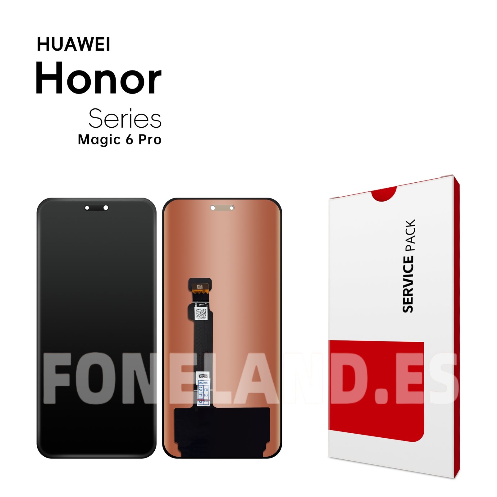 Pantalla Huawei Honor Magic 6 Pro 5G (BVL-AN16, BVL-N49) Negra Completa LCD + Táctil SERVICE PACK